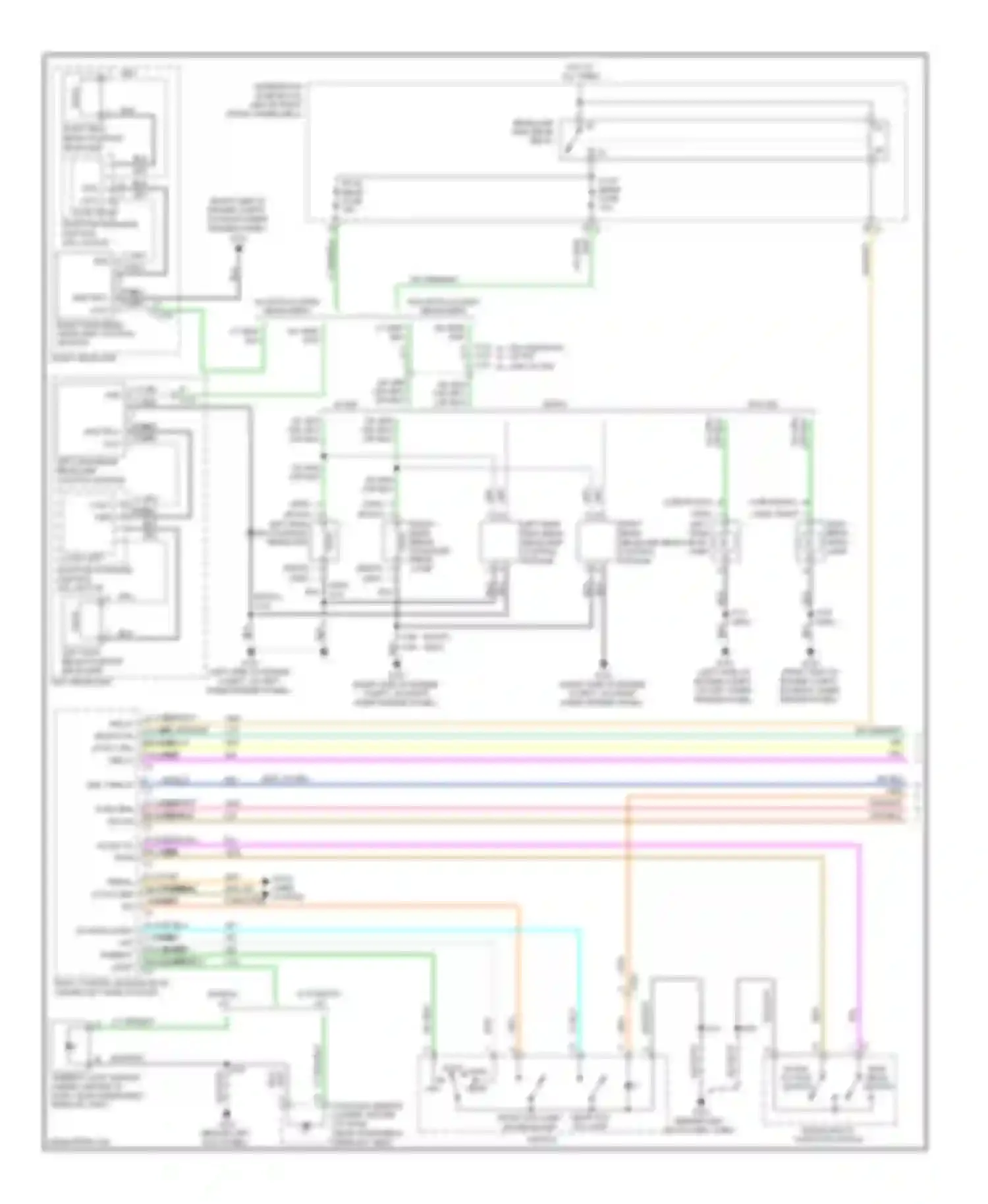 Traverse Chevrolet I (2008-2012): Headlamps circuit (1 of 3)