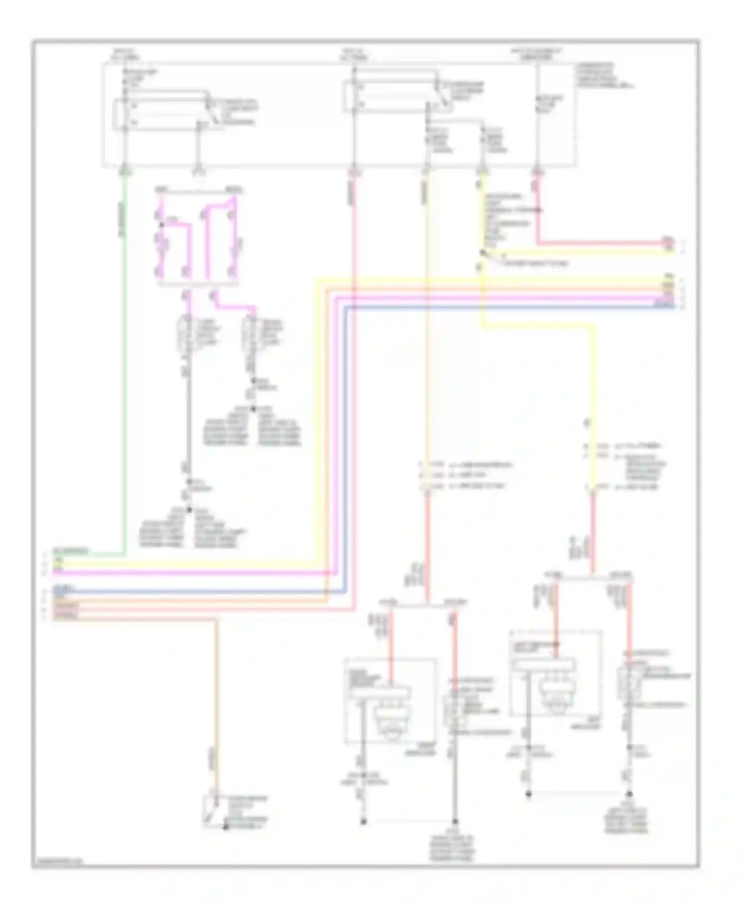 Traverse Chevrolet I (2008-2012): Headlamps circuit (2 of 3)