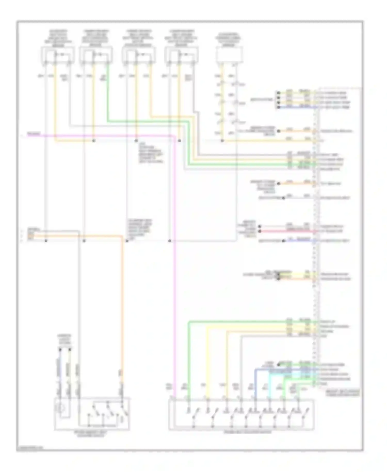 Traverse Chevrolet I (2008-2012): Driver"s memory seat circuit (2 of 2)