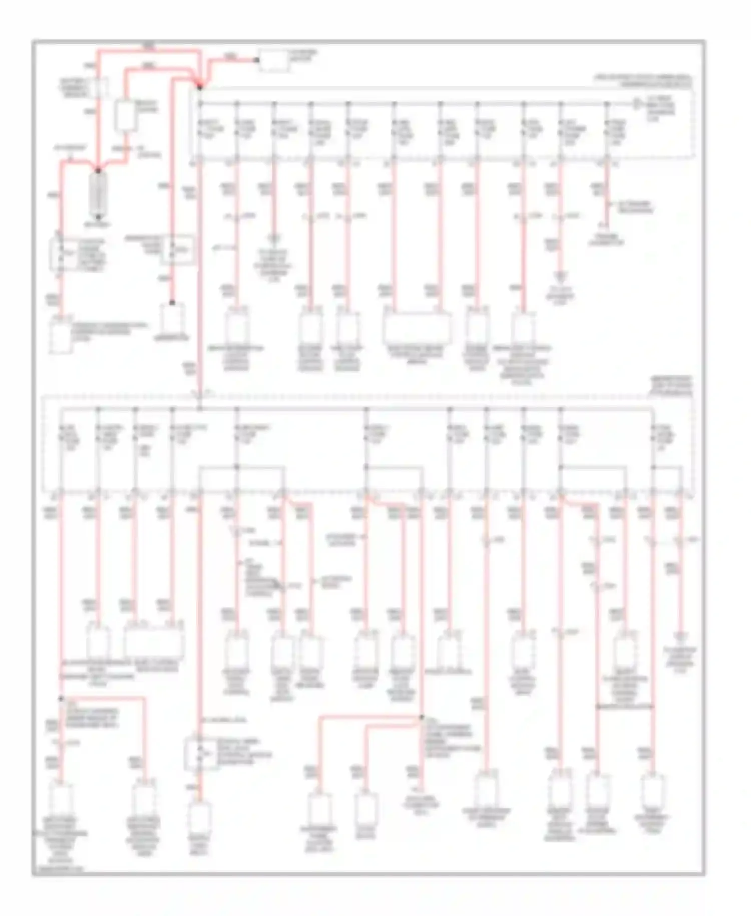 Traverse Chevrolet I (2008-2012): Power distribution circuit (1 of 5)