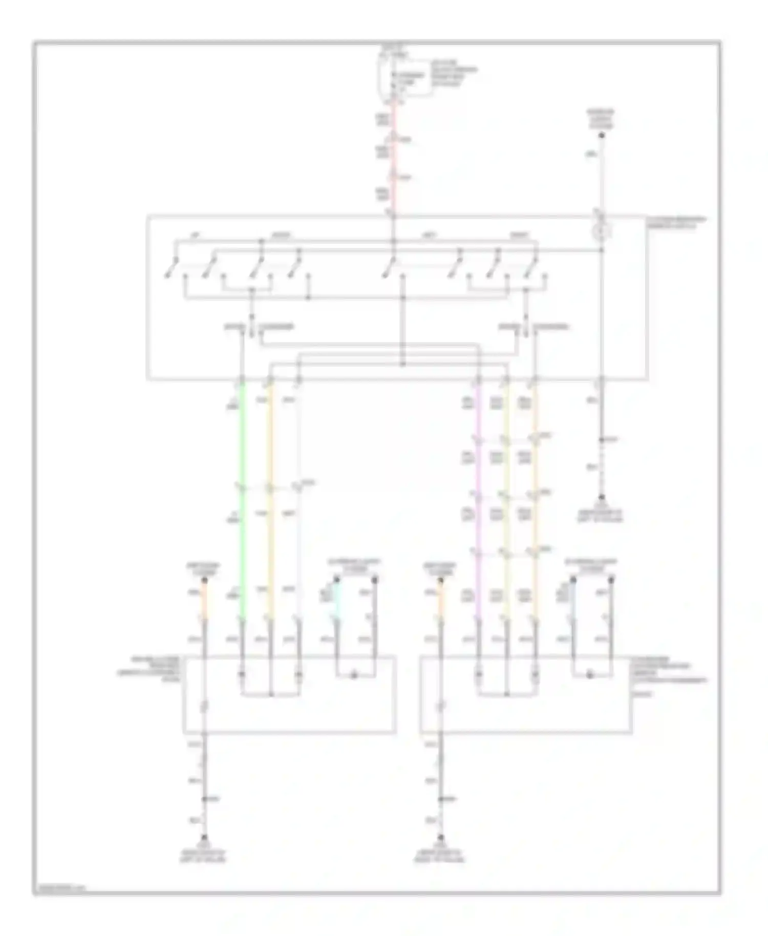 Traverse Chevrolet I (2008-2012): Power mirrors circuit