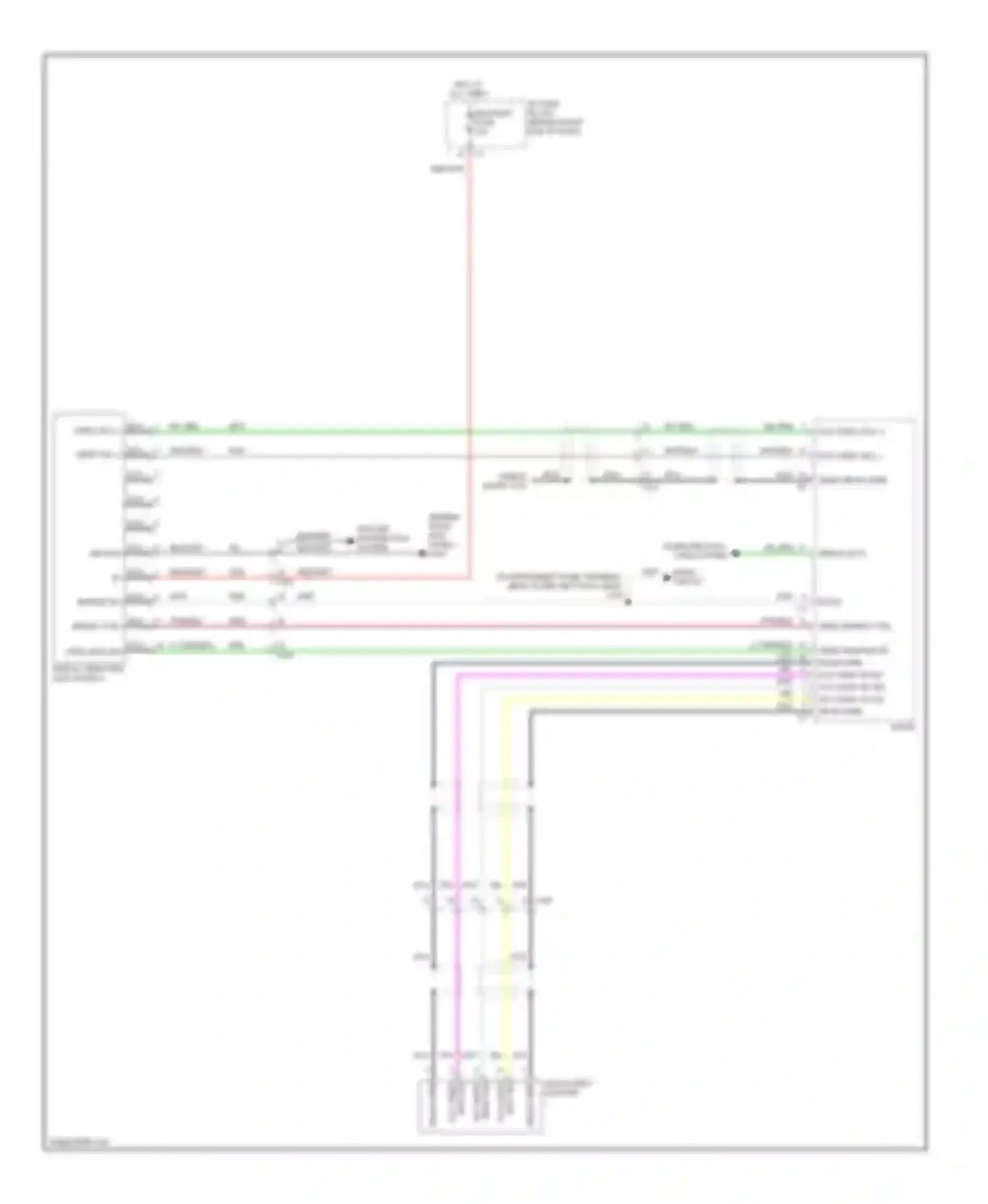 Traverse Chevrolet I (2008-2012): Video system circuit, without spo accessory