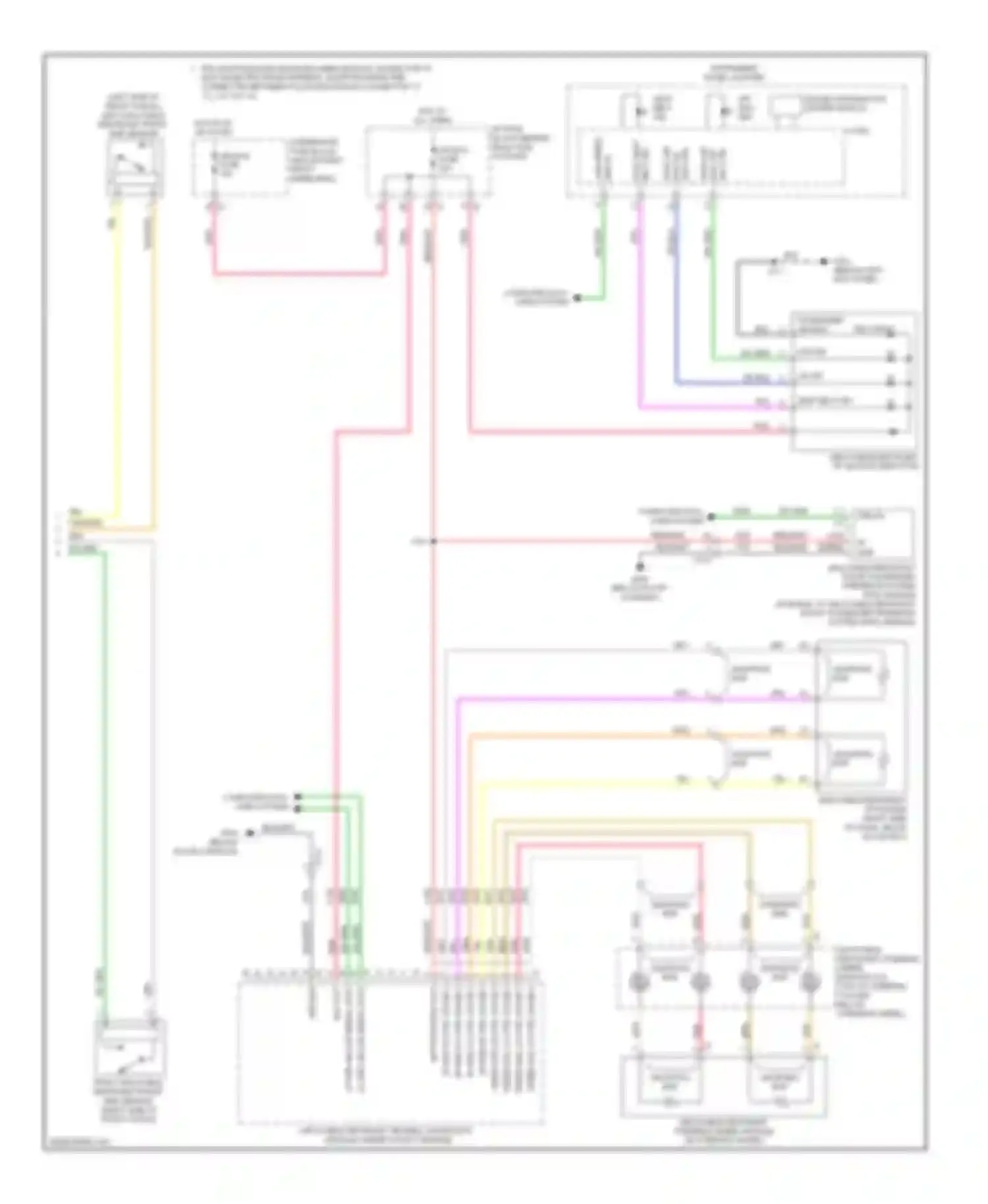 Wiring diagram 1-2, 3-4, 5-6, 7-8) for Chevrolet Traverse I (2008-2012) (1 of 1)