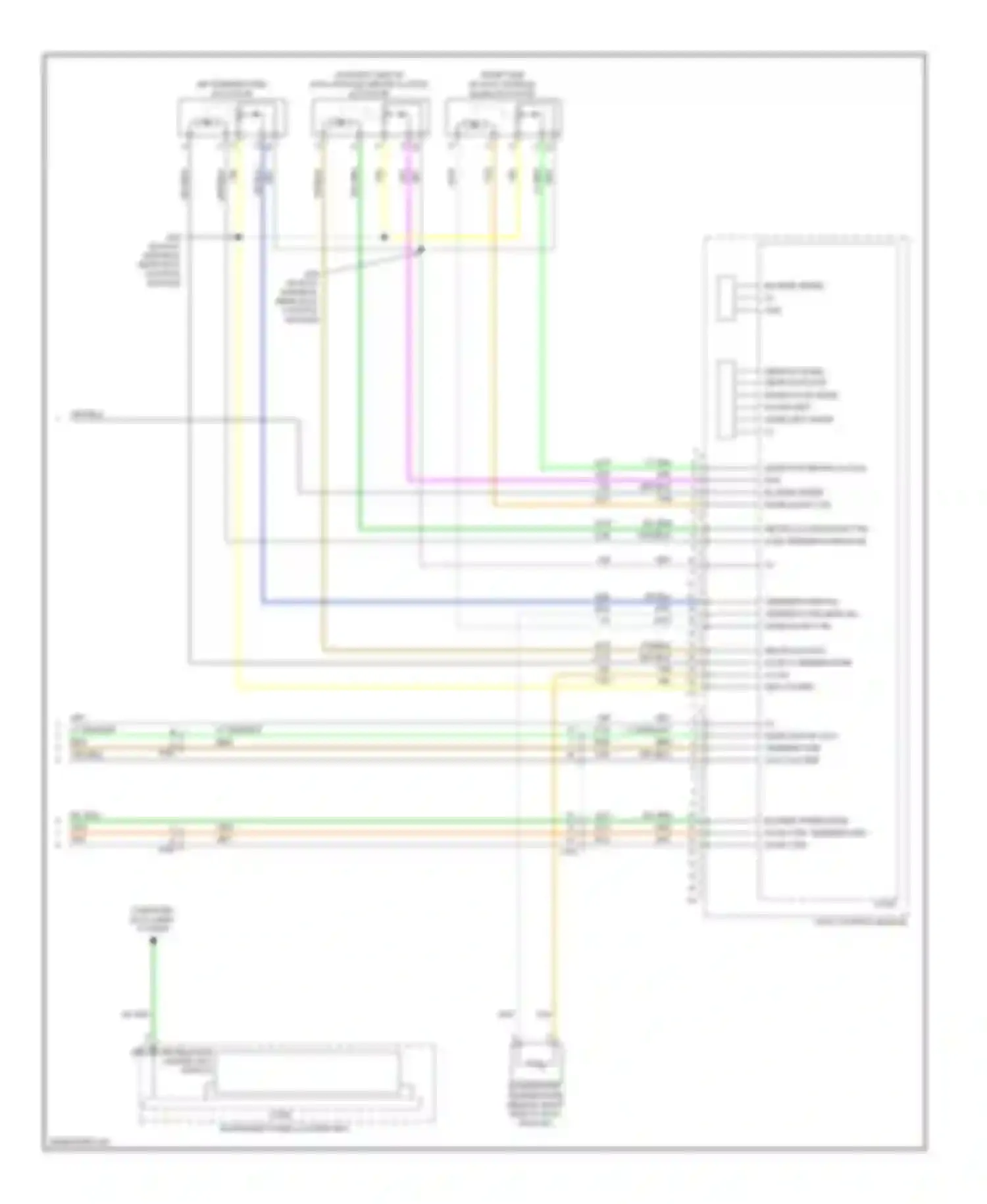 Wiring diagram blower speed mode door ctrl temperature door ctrl for Chevrolet Traverse I (2008-2012) (1 of 1)
