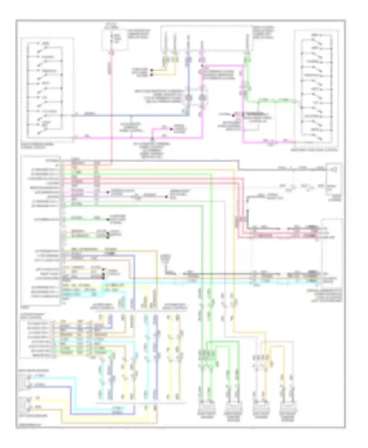 Wiring diagram blunt cut) for Chevrolet Traverse I (2008-2012) (1 of 2)