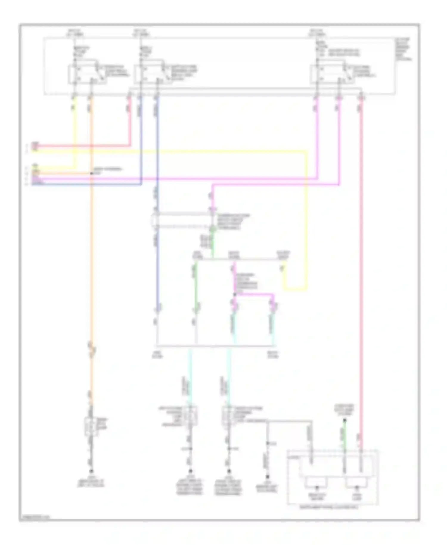 Wiring diagram daytime running lamp relay for Chevrolet Traverse I (2008-2012) (1 of 2)