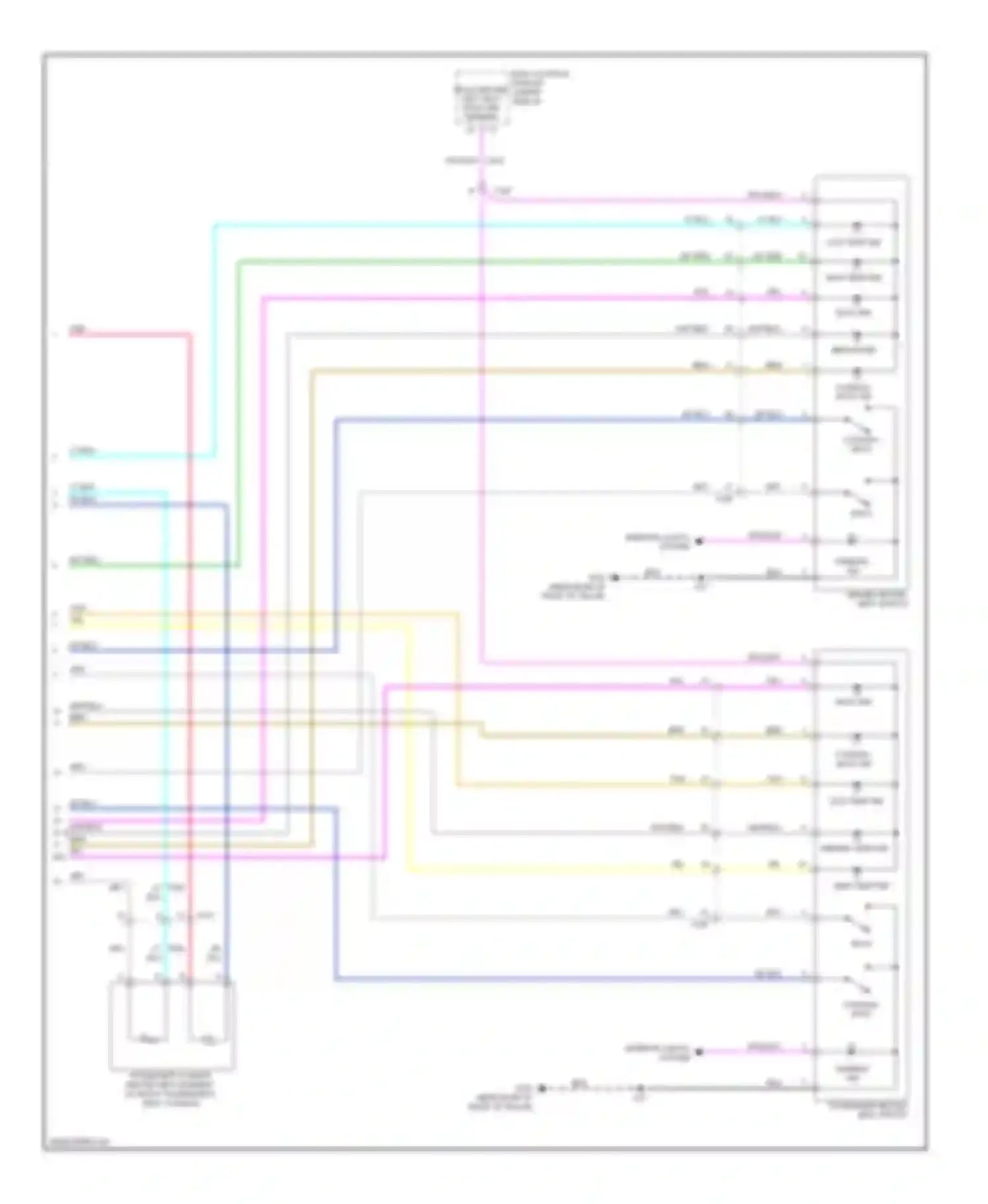 Wiring diagram dimming ind for Chevrolet Traverse I (2008-2012) (2 of 2)