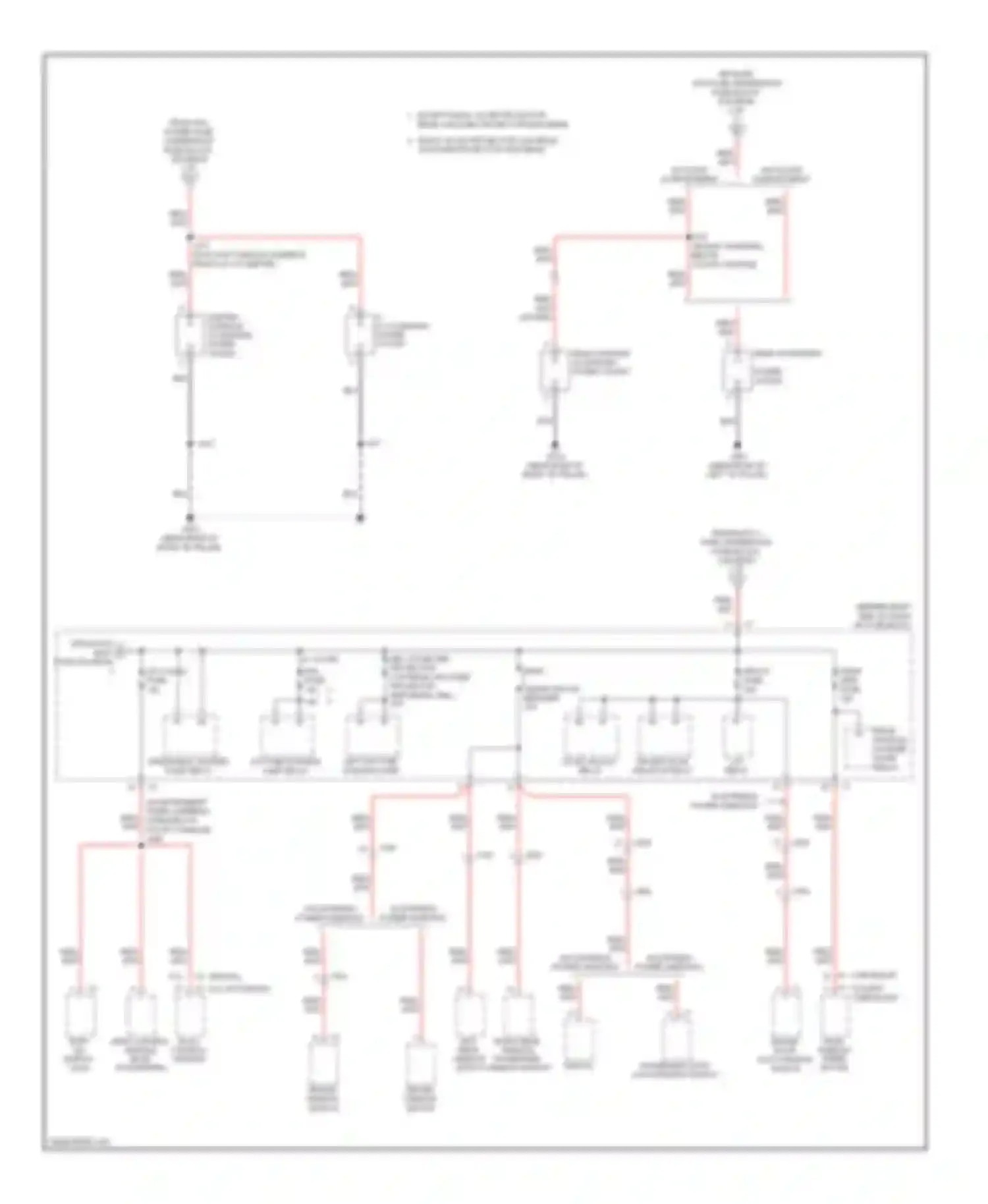 Wiring diagram driver door lock/ window switch for Chevrolet Traverse I (2008-2012) (5 of 6)