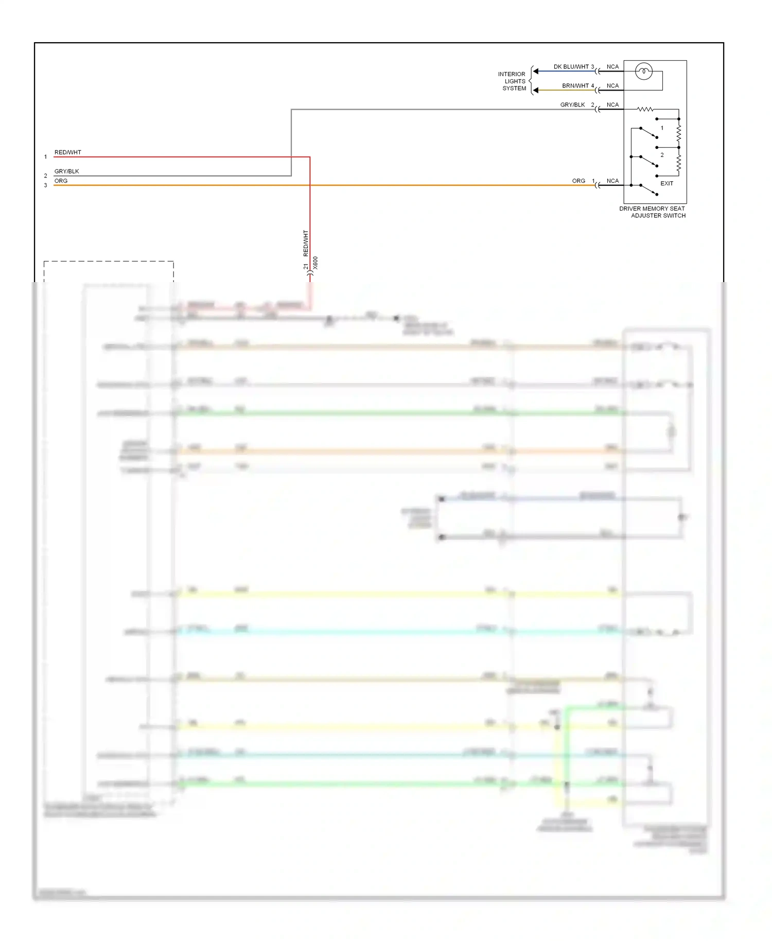Chevrolet Traverse I (2008-2012) exit wiring diagram  (2 of 3)