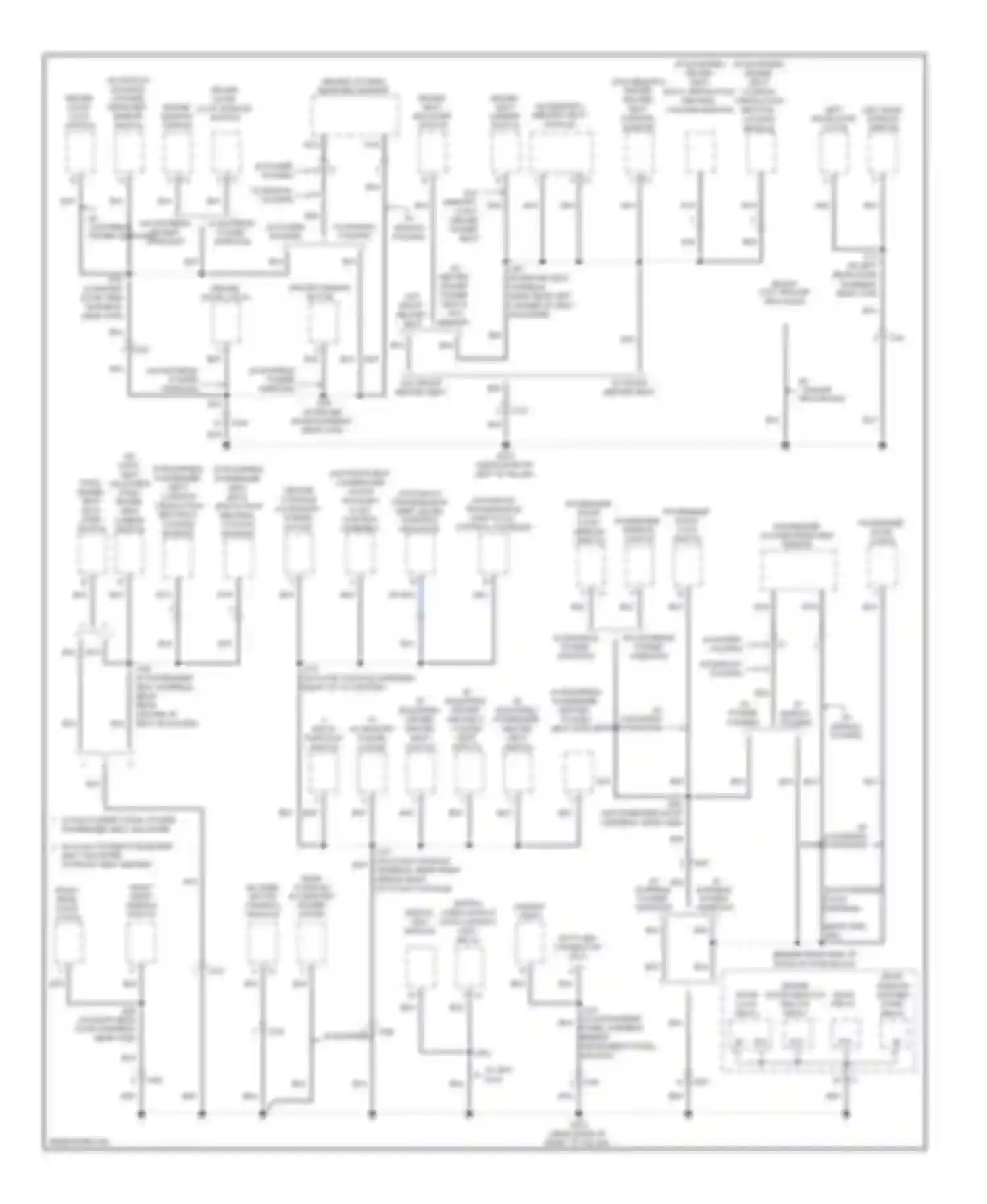 Wiring diagram passenger door lock switch for Chevrolet Traverse I (2008-2012) (2 of 4)