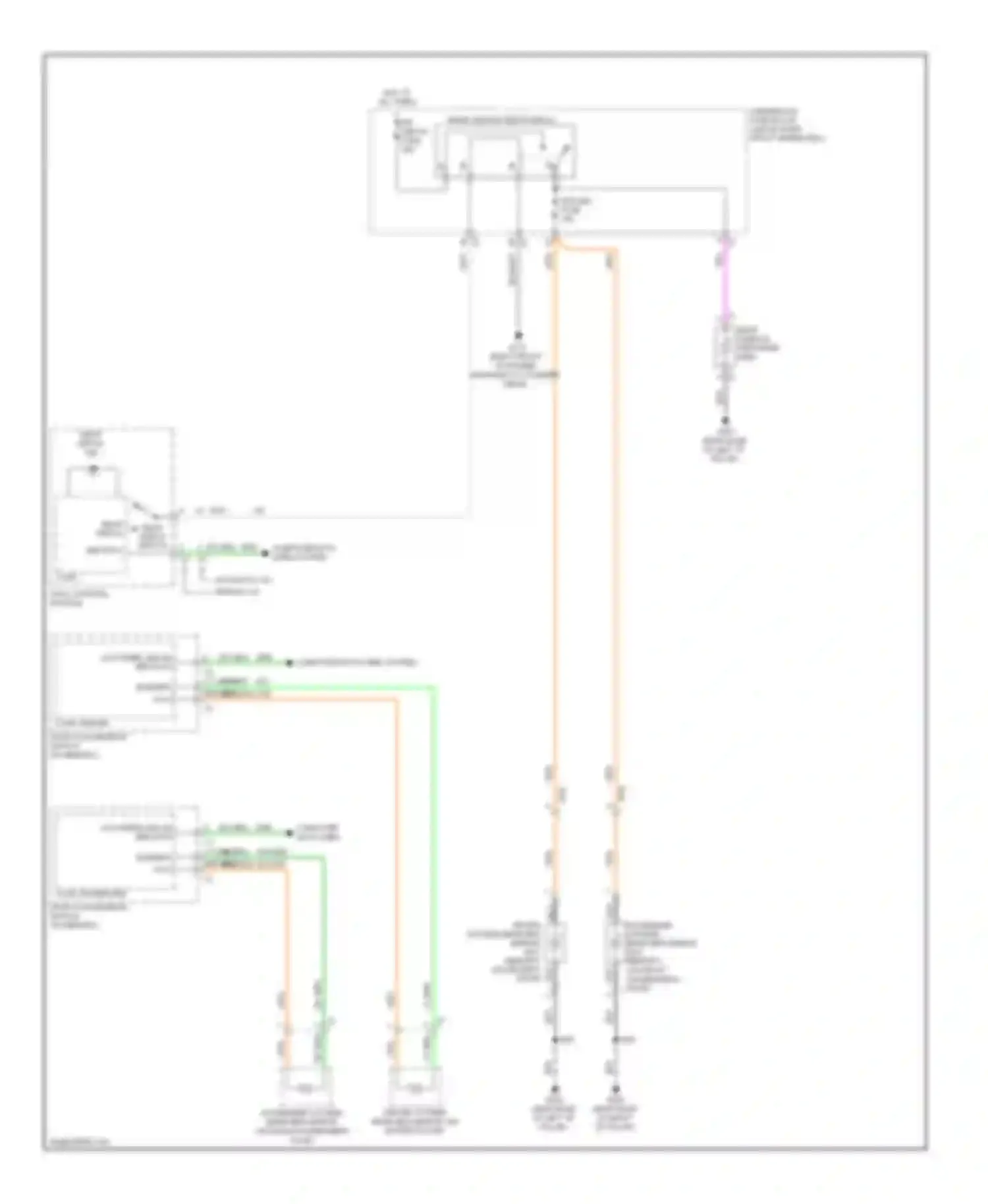 Wiring diagram rear window defogger grid for Chevrolet Traverse I (2008-2012) (1 of 2)