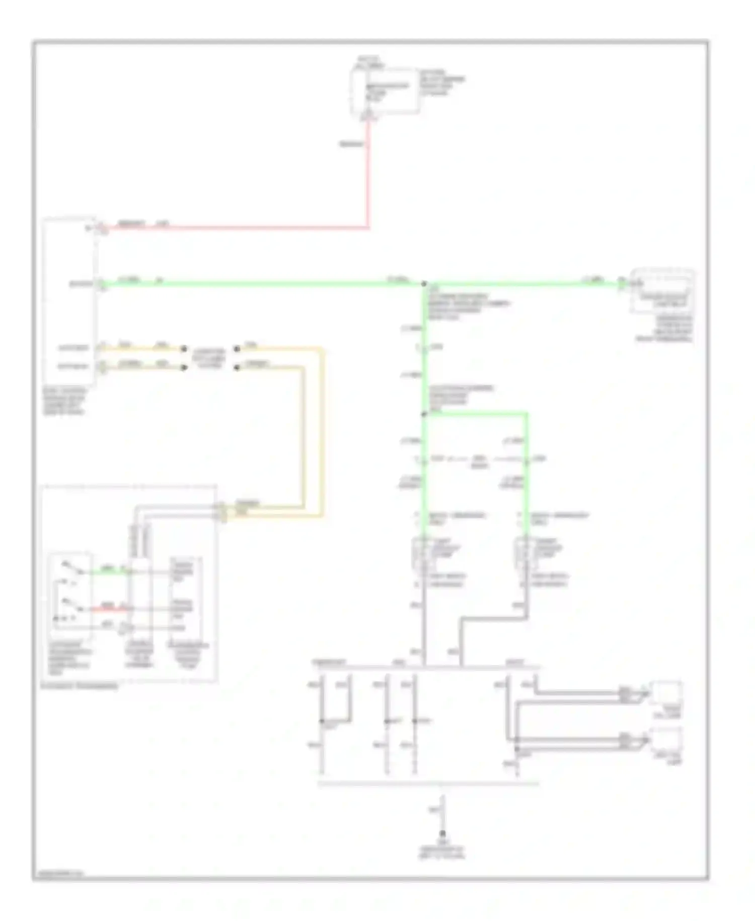 Wiring diagram right backup lamp for Chevrolet Traverse I (2008-2012) (1 of 2)