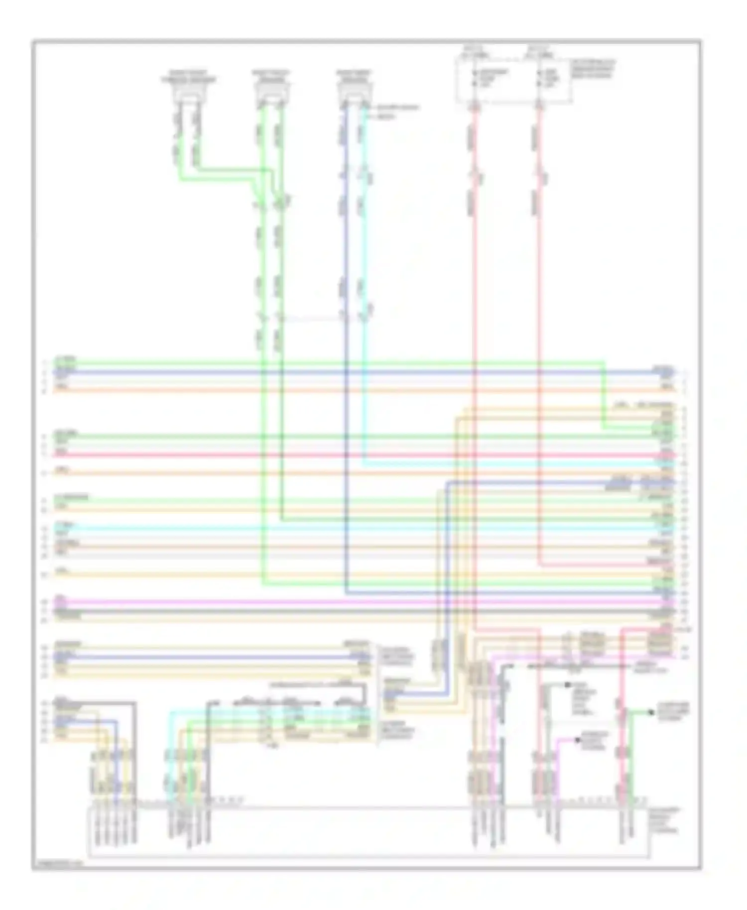 Wiring diagram right front speaker for Chevrolet Traverse I (2008-2012) (2 of 2)