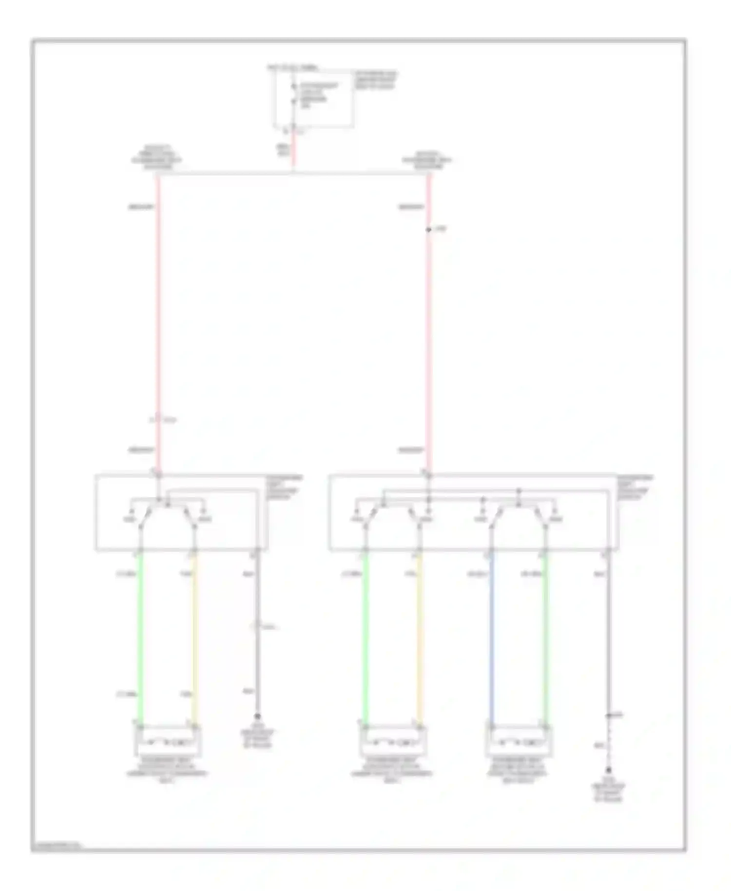 Wiring diagram rt/pwr/seat circuit breaker for Chevrolet Traverse I (2008-2012) (1 of 2)