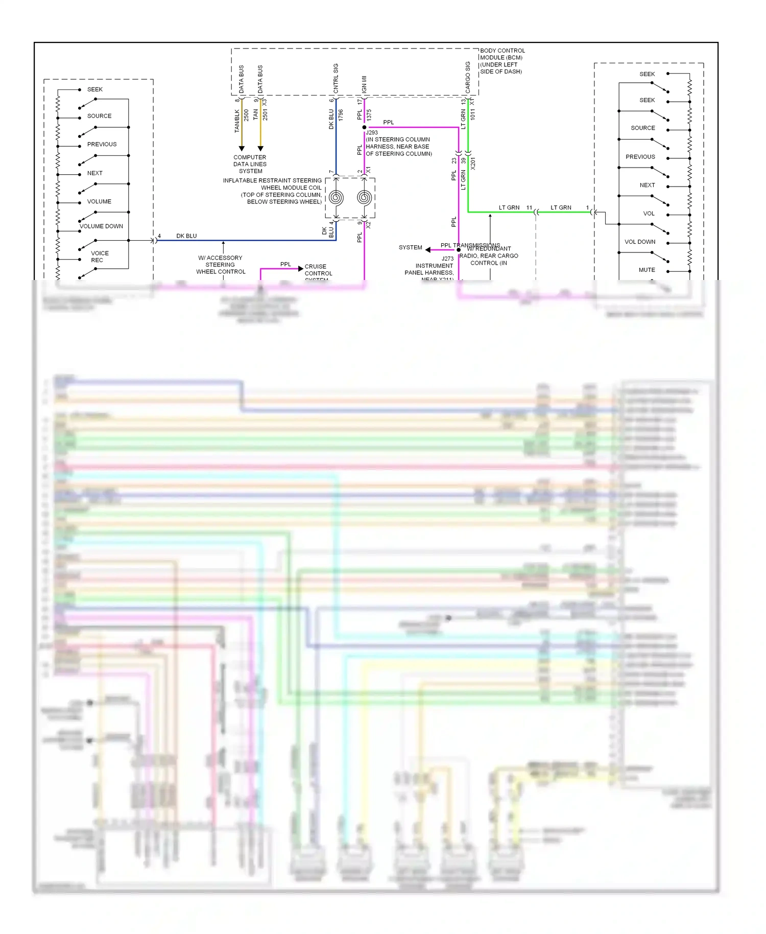 Chevrolet Traverse I (2008-2012) source wiring diagram  (2 of 2)