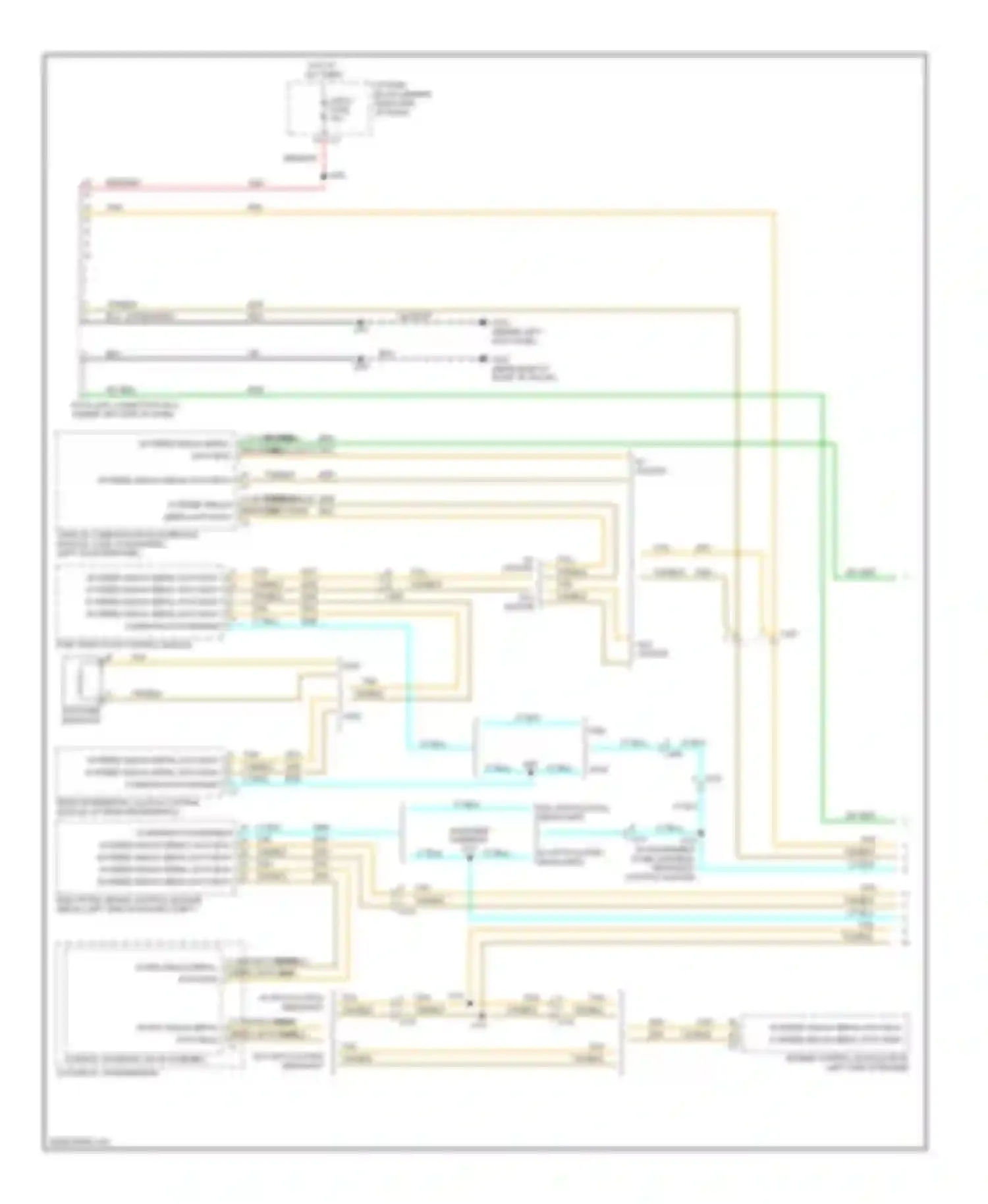 Wiring diagram w/ articulating headlight for Chevrolet Traverse I (2008-2012) (1 of 1)