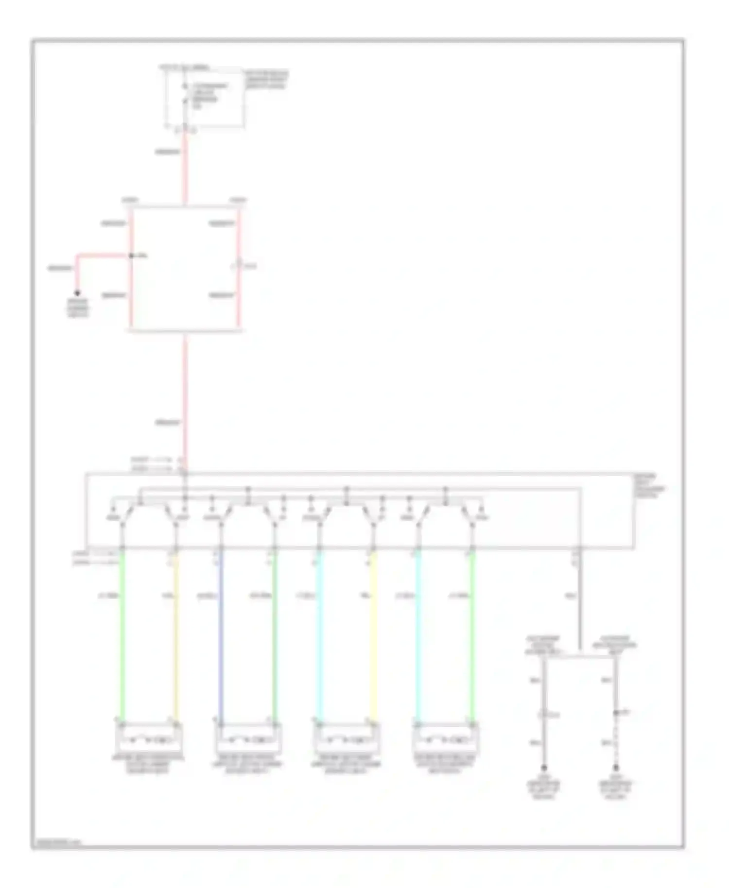 Wiring diagram w/ driver heated power seat for Chevrolet Traverse I (2008-2012) (1 of 1)