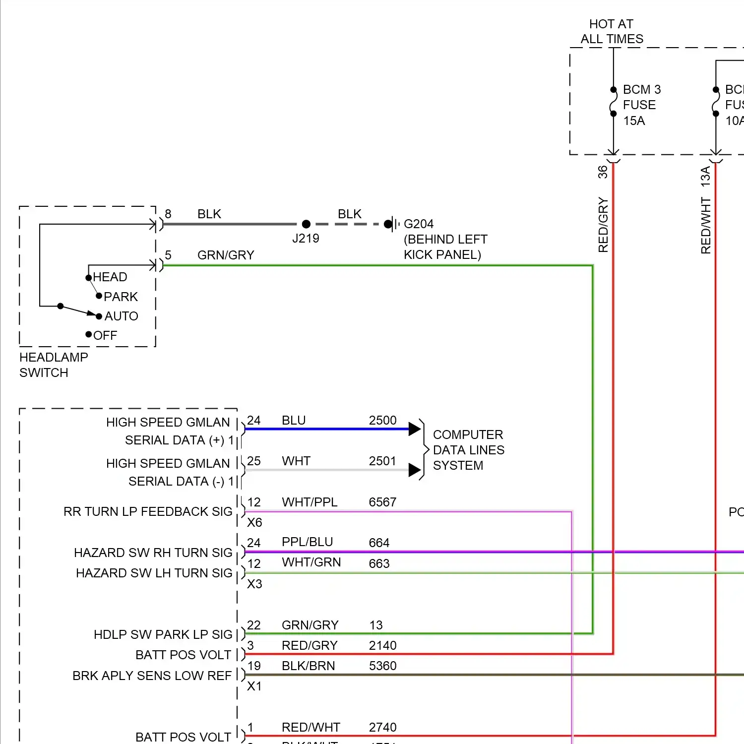 demo - Exterior lamps circuit (1 of 4) Exterior lamps circuit (1 of 4)