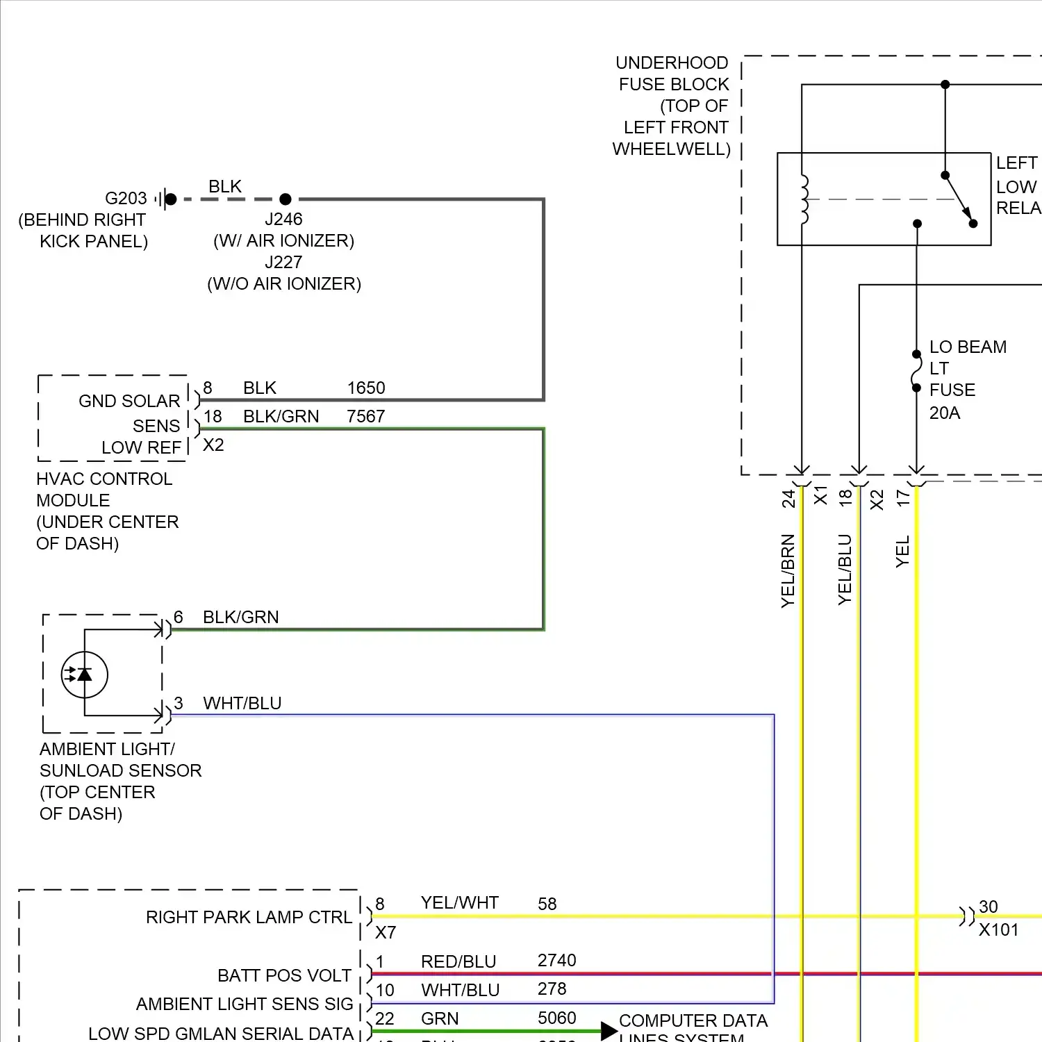 demo - Headlights circuit, w/o high intensity discharge (1 of 3) Headlights circuit, w/o high intensity discharge (1 of 3)