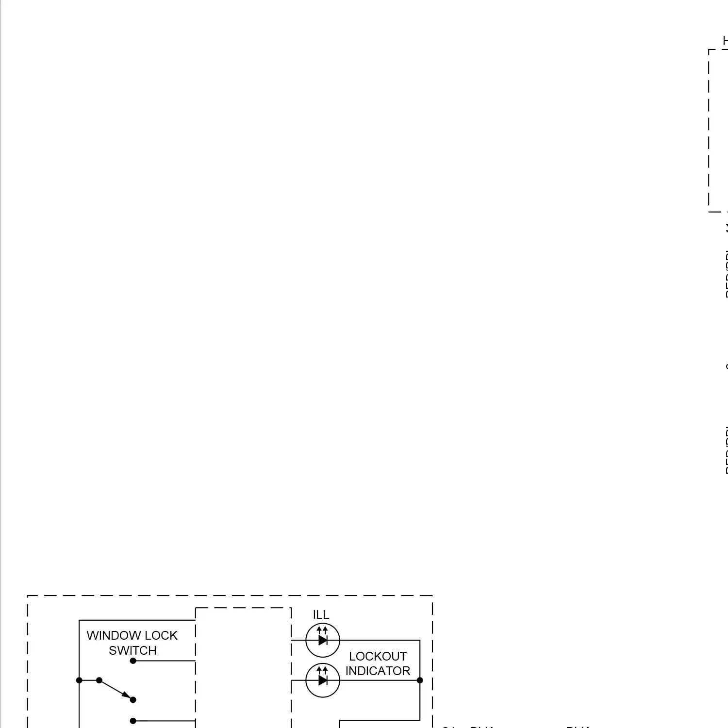 demo - Power windows circuit, w/ express up/down (1 of 2) Power windows circuit, w/ express up/down (1 of 2)