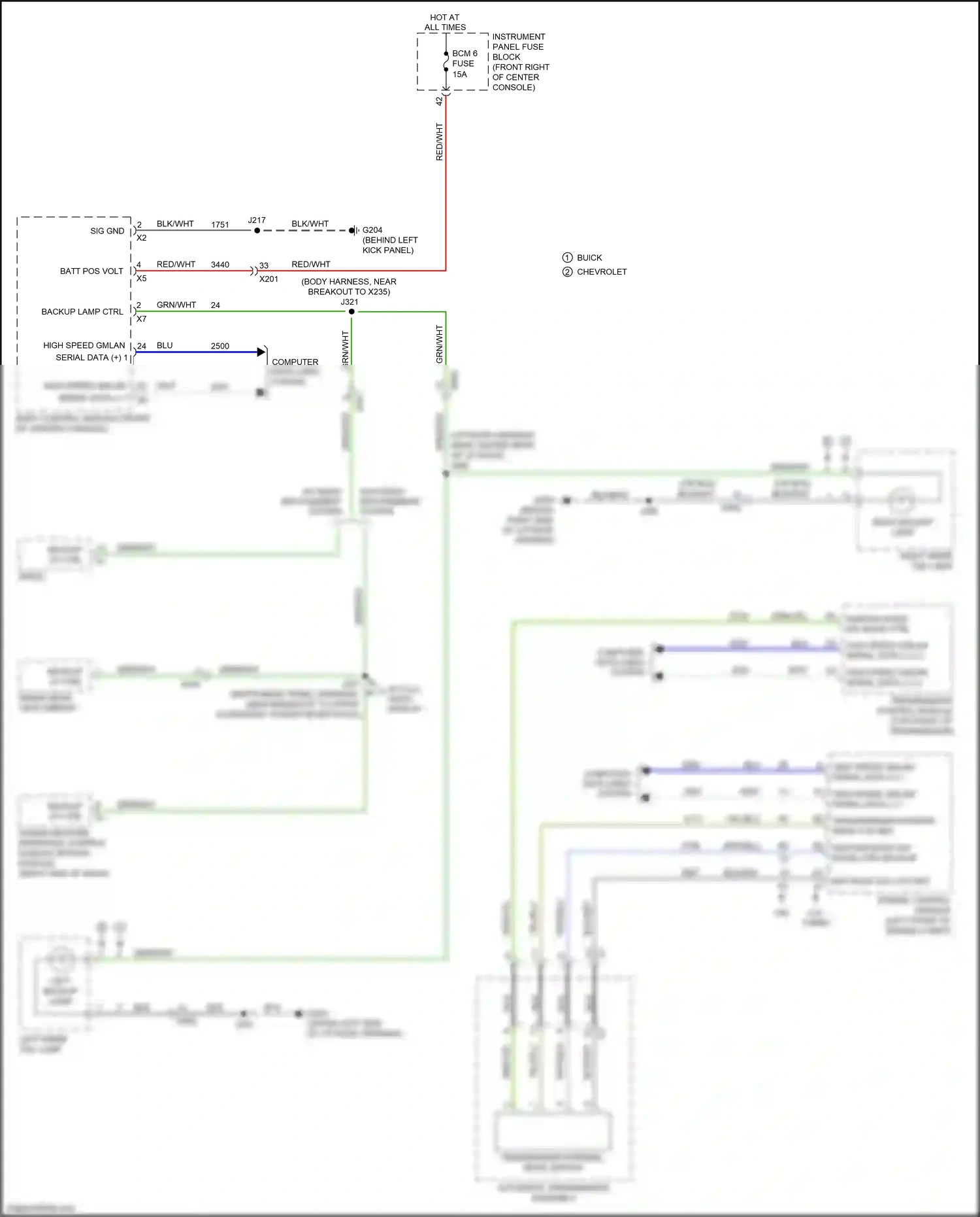 Chevrolet Traverse II (2017-2021) blk wiring diagram  (31 of 134)