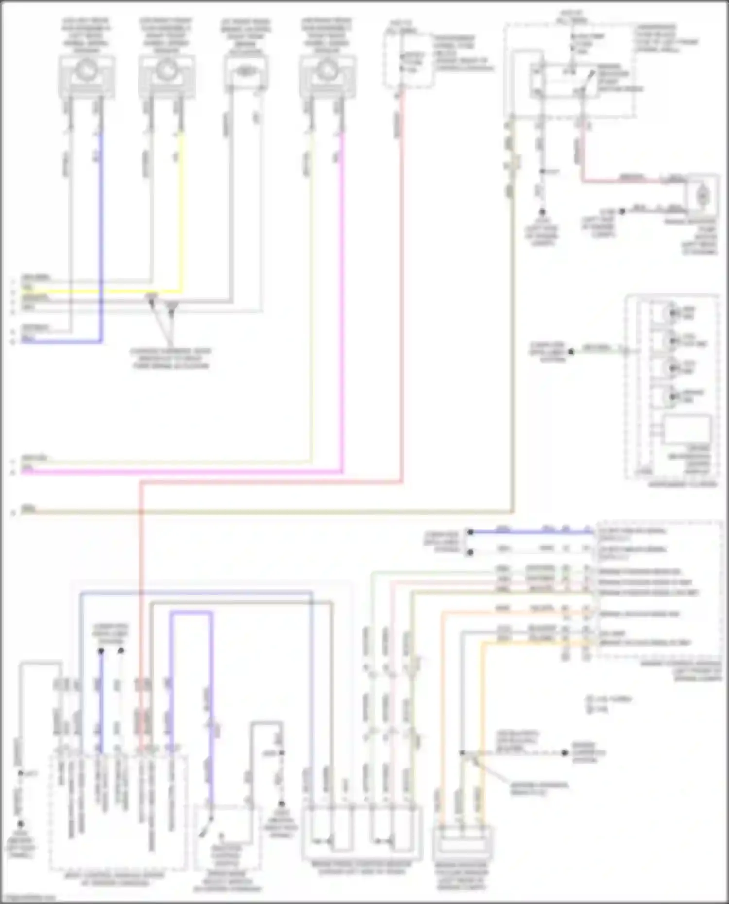 Wiring diagram brake position sens sig for Chevrolet Traverse II (2017-2021) (1 of 2)