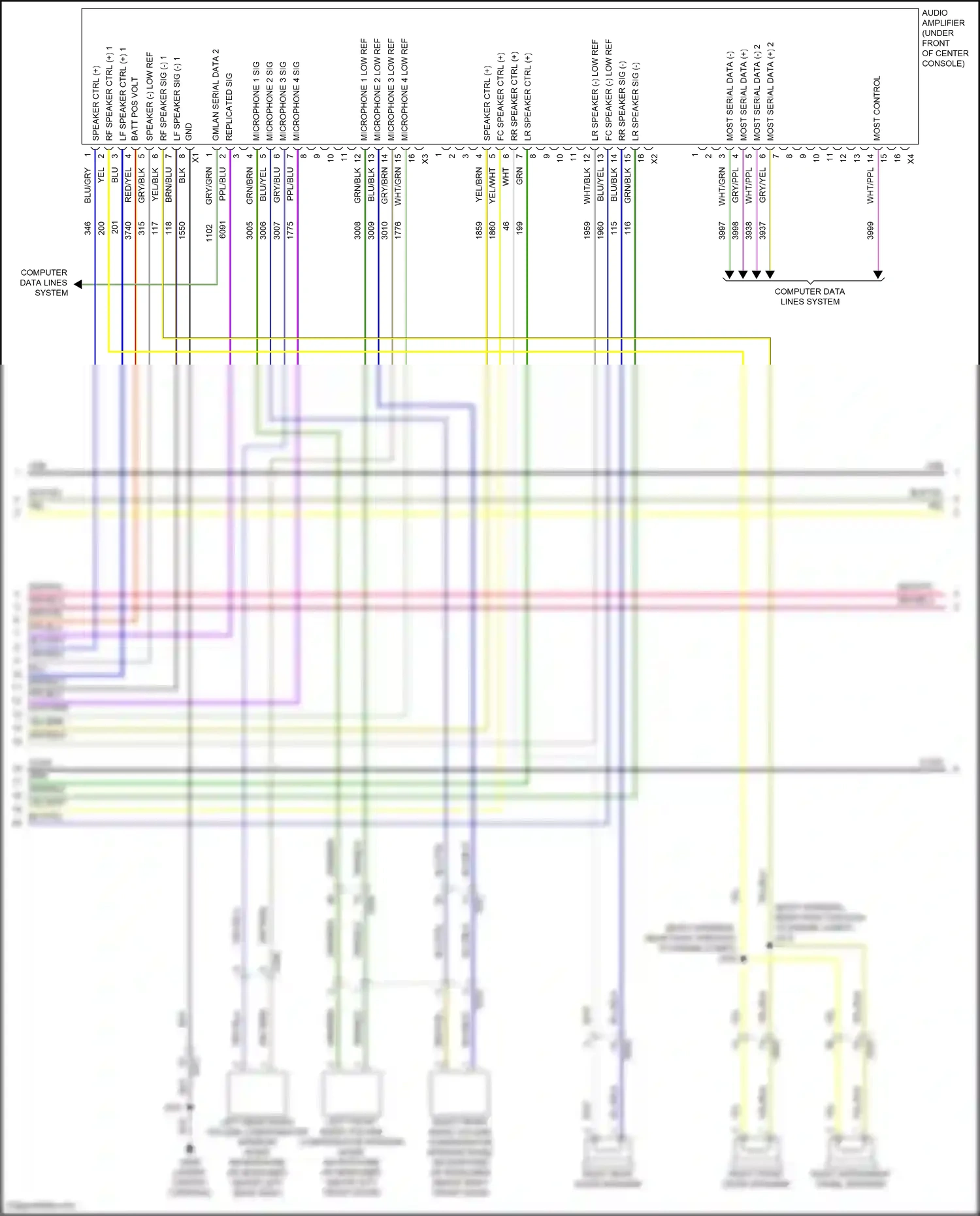 Chevrolet Traverse II (2017-2021) brn/blu wiring diagram  (7 of 23)