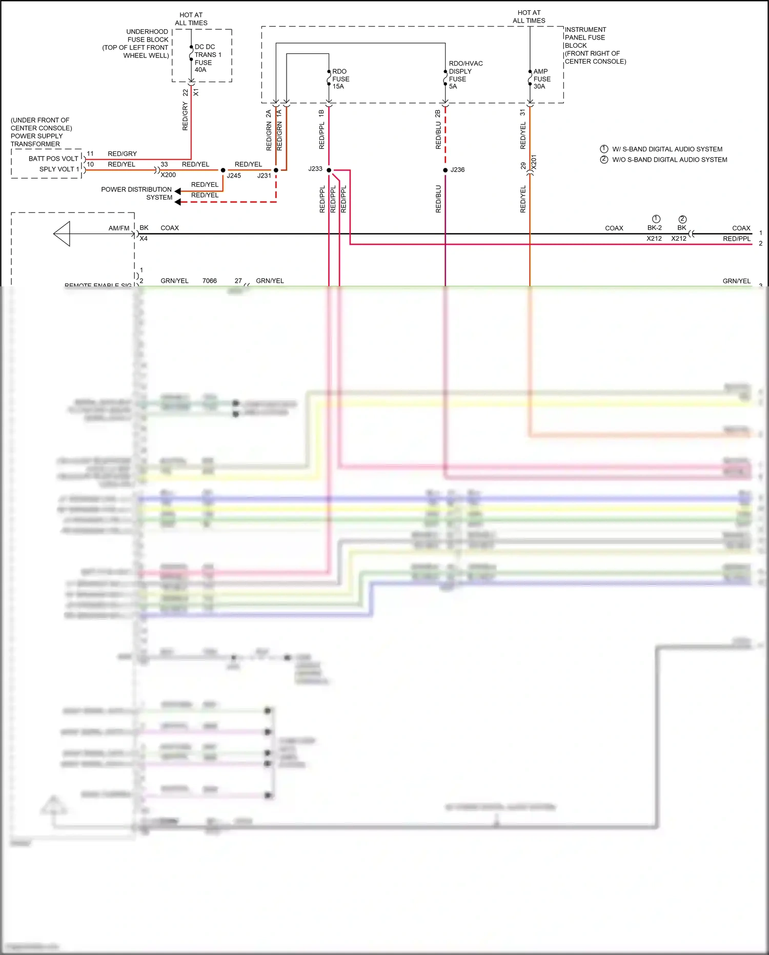 Chevrolet Traverse II (2017-2021) brn/blu wiring diagram  (5 of 23)