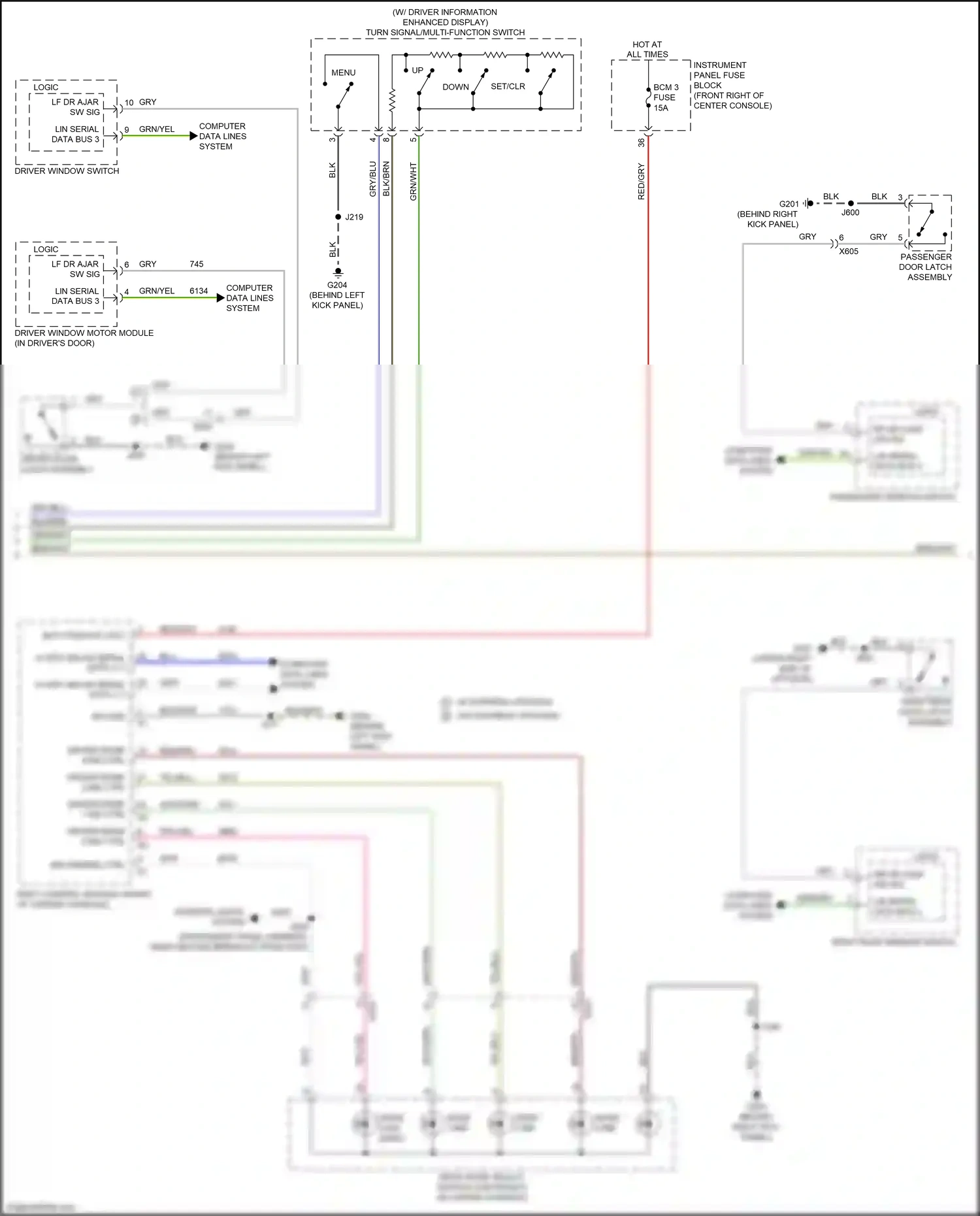 Chevrolet Traverse II (2017-2021) brn/ppl wiring diagram  (8 of 10)