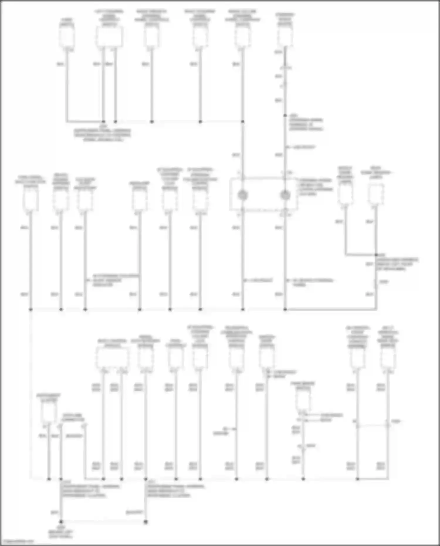 Wiring diagram collision alert indicators for Chevrolet Traverse II (2017-2021) (1 of 3)