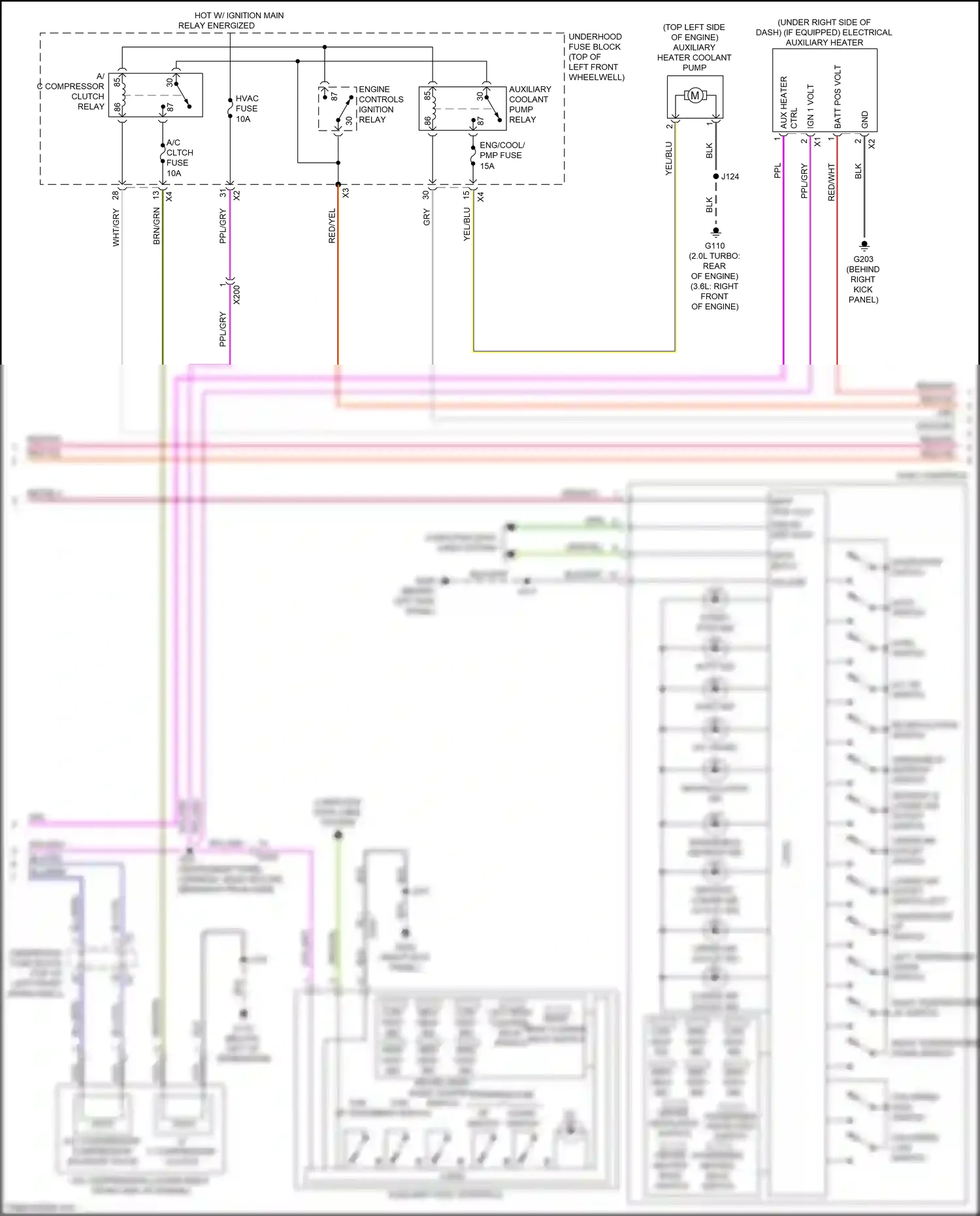 Chevrolet Traverse II (2017-2021) down switch wiring diagram  (1 of 1)