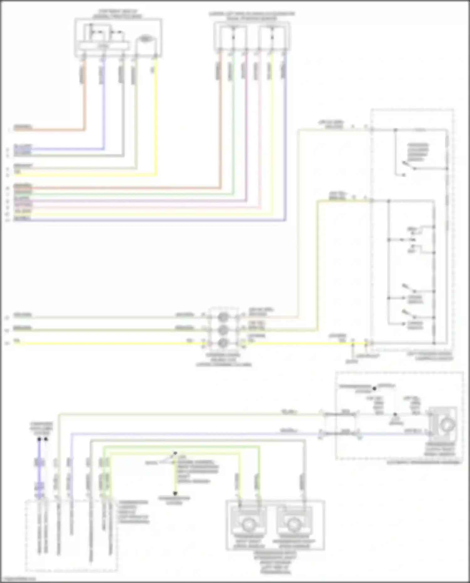 Wiring diagram forward collision warning switch for Chevrolet Traverse II (2017-2021) (1 of 2)