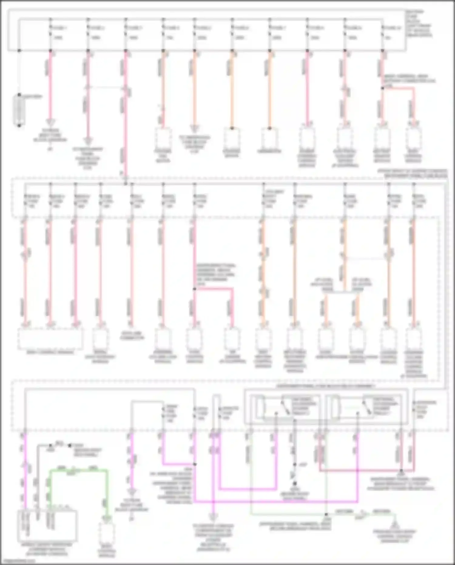 Wiring diagram fuse 7 for Chevrolet Traverse II (2017-2021) (2 of 2)