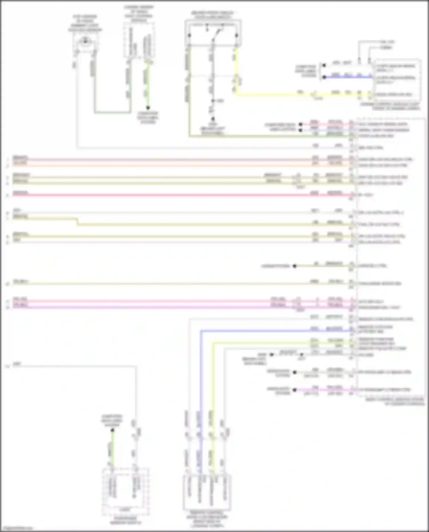 Wiring diagram horns system for Chevrolet Traverse II (2017-2021) (4 of 4)