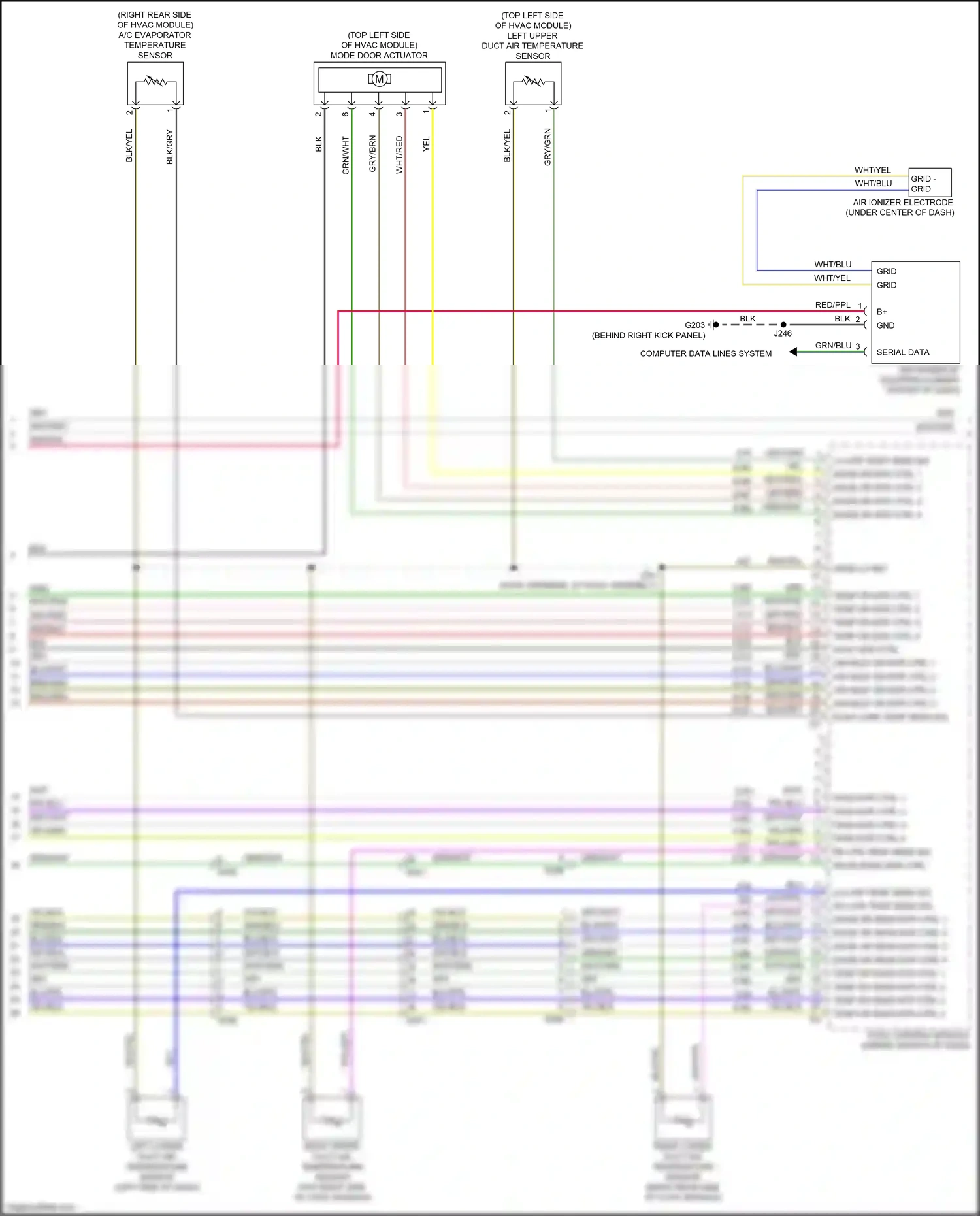 Chevrolet Traverse II (2017-2021) hvac mtr ctrl wiring diagram  (1 of 1)