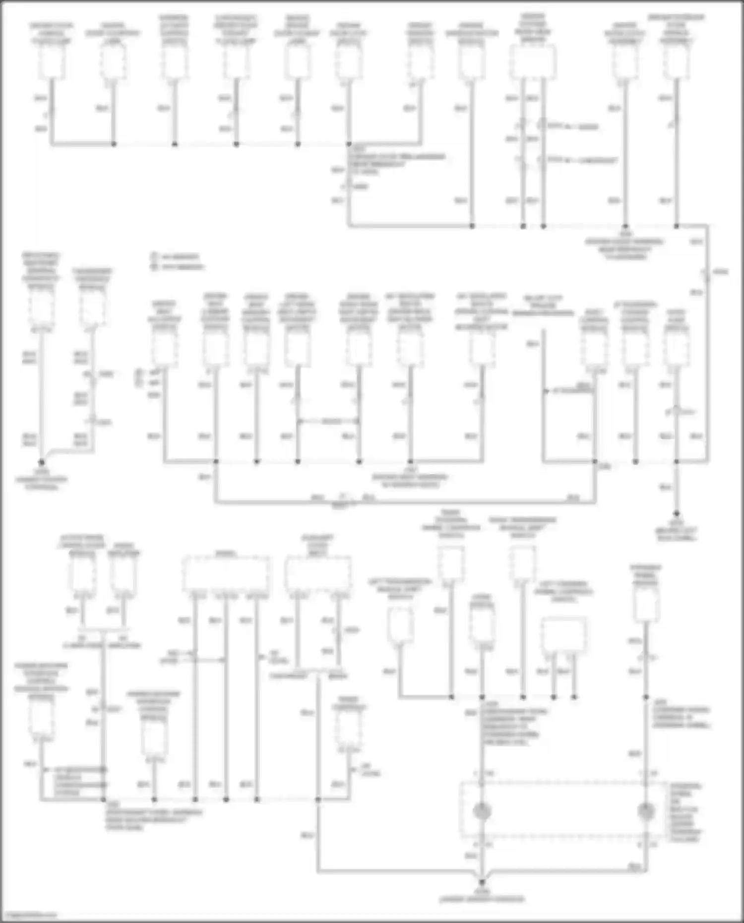 Wiring diagram inflatable restraint sensing, diagnostic module for Chevrolet Traverse II (2017-2021) (2 of 5)