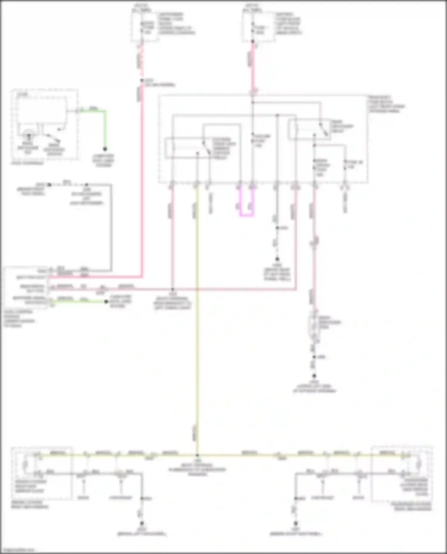 Wiring diagram instrument panel fuse block for Chevrolet Traverse II (2017-2021) (12 of 52)
