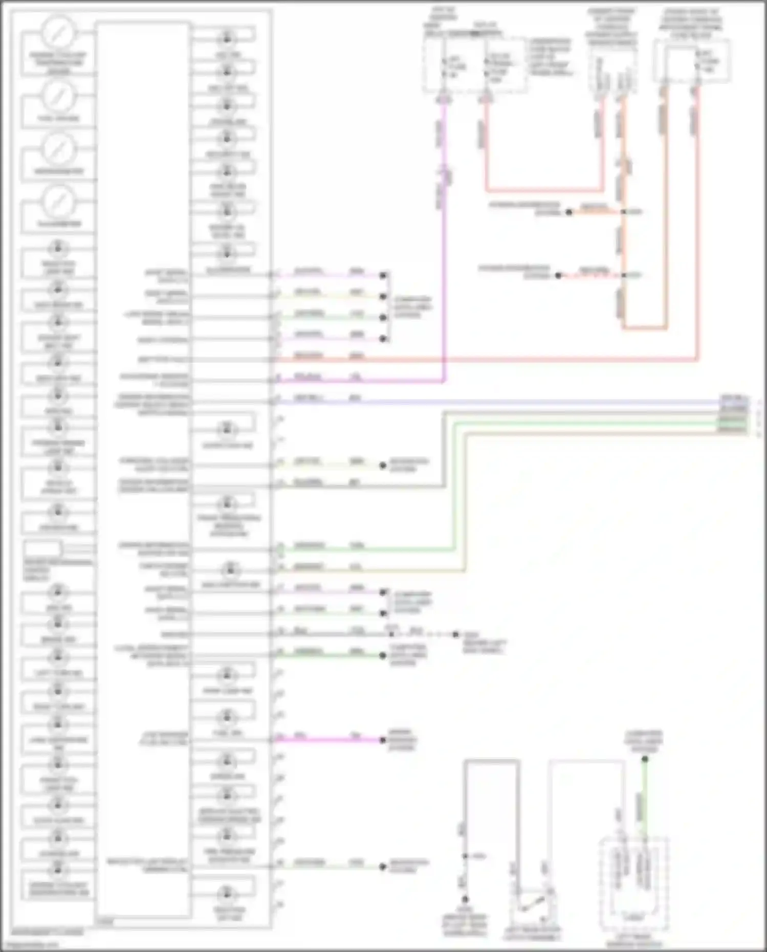 Wiring diagram power supply transformer for Chevrolet Traverse II (2017-2021) (15 of 19)