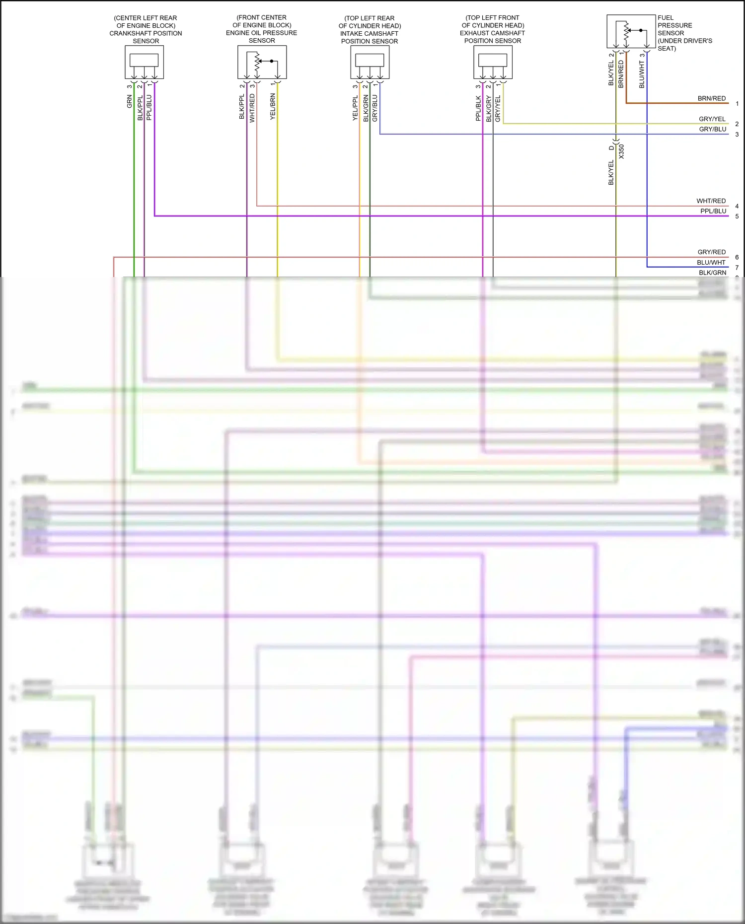 Chevrolet Traverse II (2017-2021) ppl/brn wiring diagram  (3 of 5)