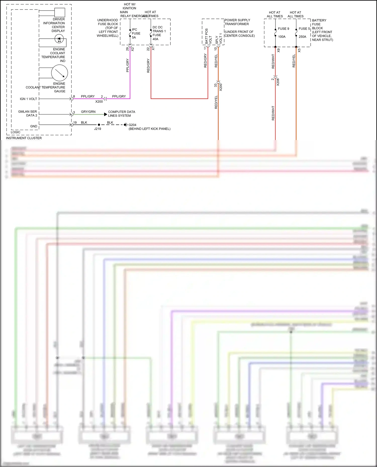 Chevrolet Traverse II (2017-2021) ppl/gry wiring diagram  (2 of 34)