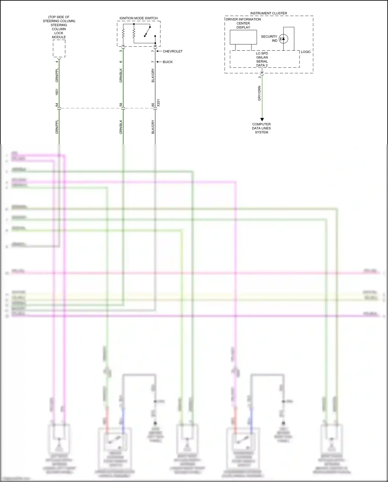Chevrolet Traverse II (2017-2021) ppl/gry wiring diagram  (9 of 34)