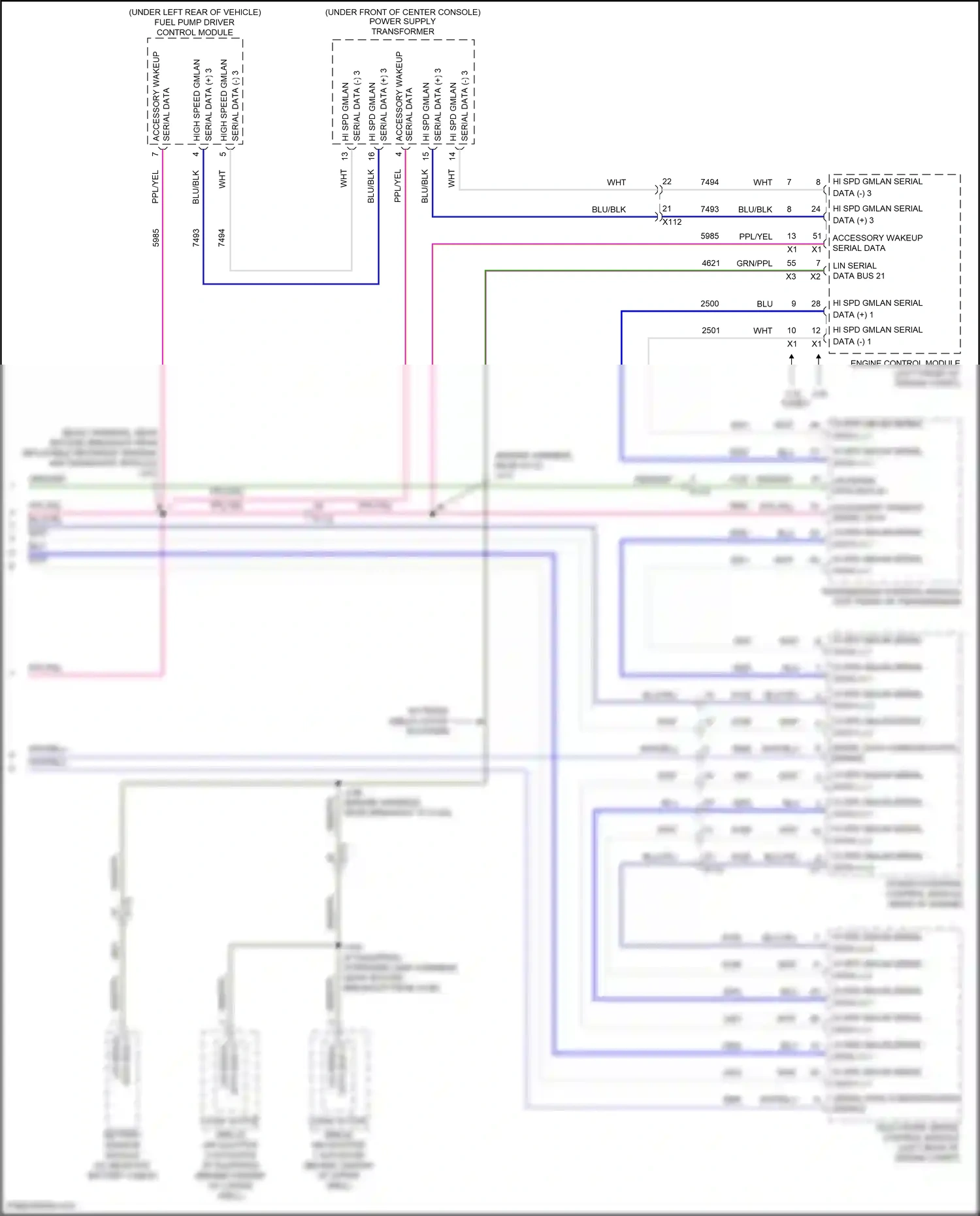 Chevrolet Traverse II (2017-2021) ppl/yel wiring diagram  (16 of 27)