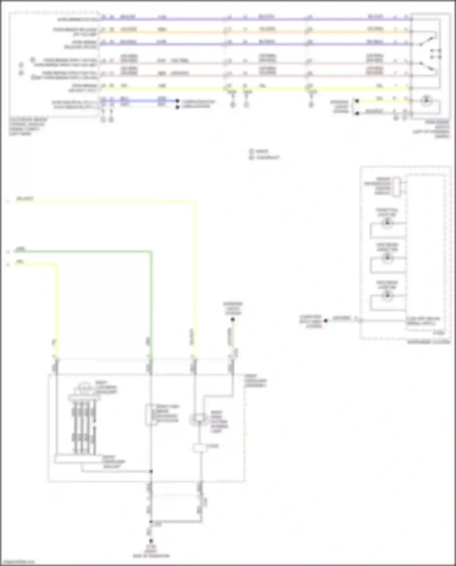 Wiring diagram right headlamp ballast for Chevrolet Traverse II (2017-2021) (2 of 2)