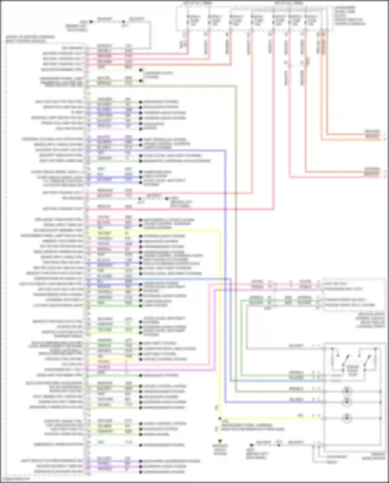 Wiring diagram steering column lock status sig for Chevrolet Traverse II (2017-2021) (1 of 2)