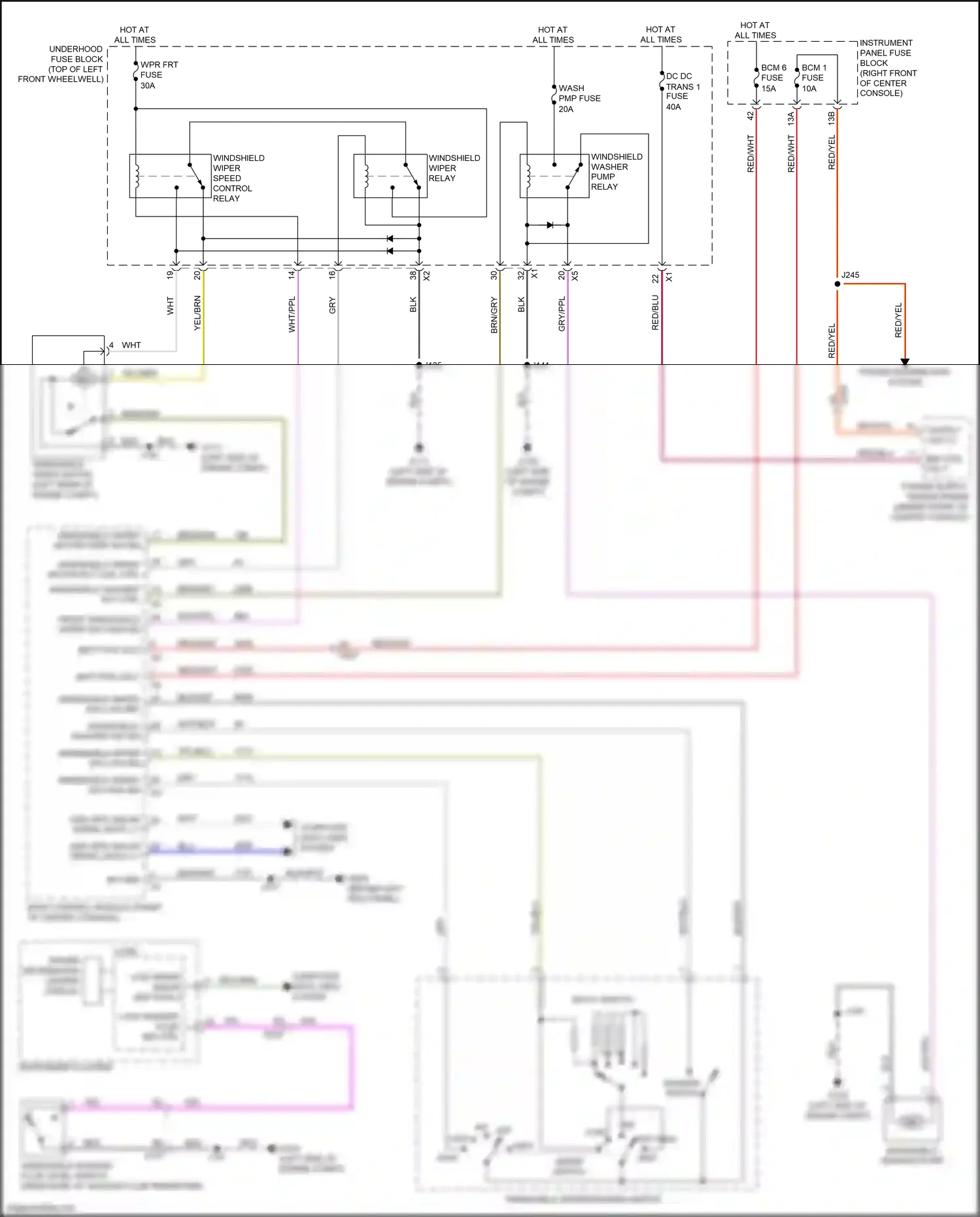 Chevrolet Traverse II (2017-2021) supply volt 2 wiring diagram  (1 of 4)