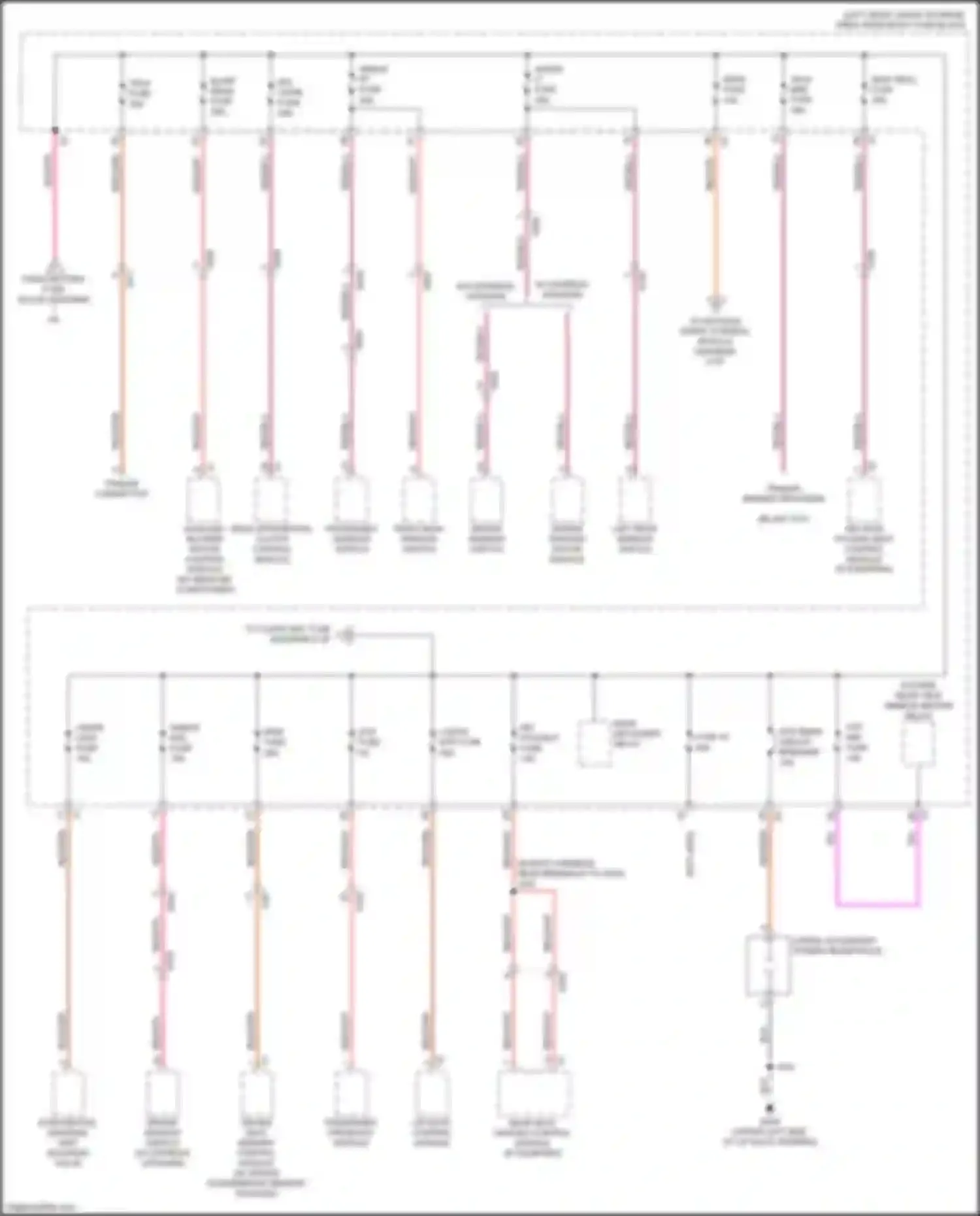 Wiring diagram trailer connector for Chevrolet Traverse II (2017-2021) (2 of 3)