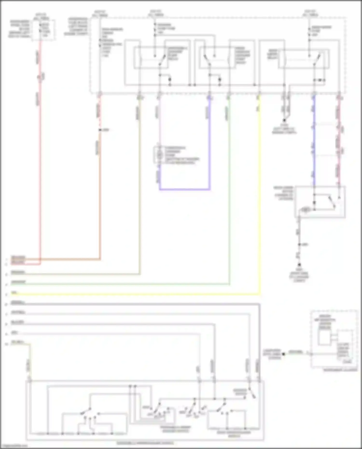 Car Wiring Diagrams for Trax Chevrolet I facelift (2016-2022): Wiper/washer circuit (2 of 2)