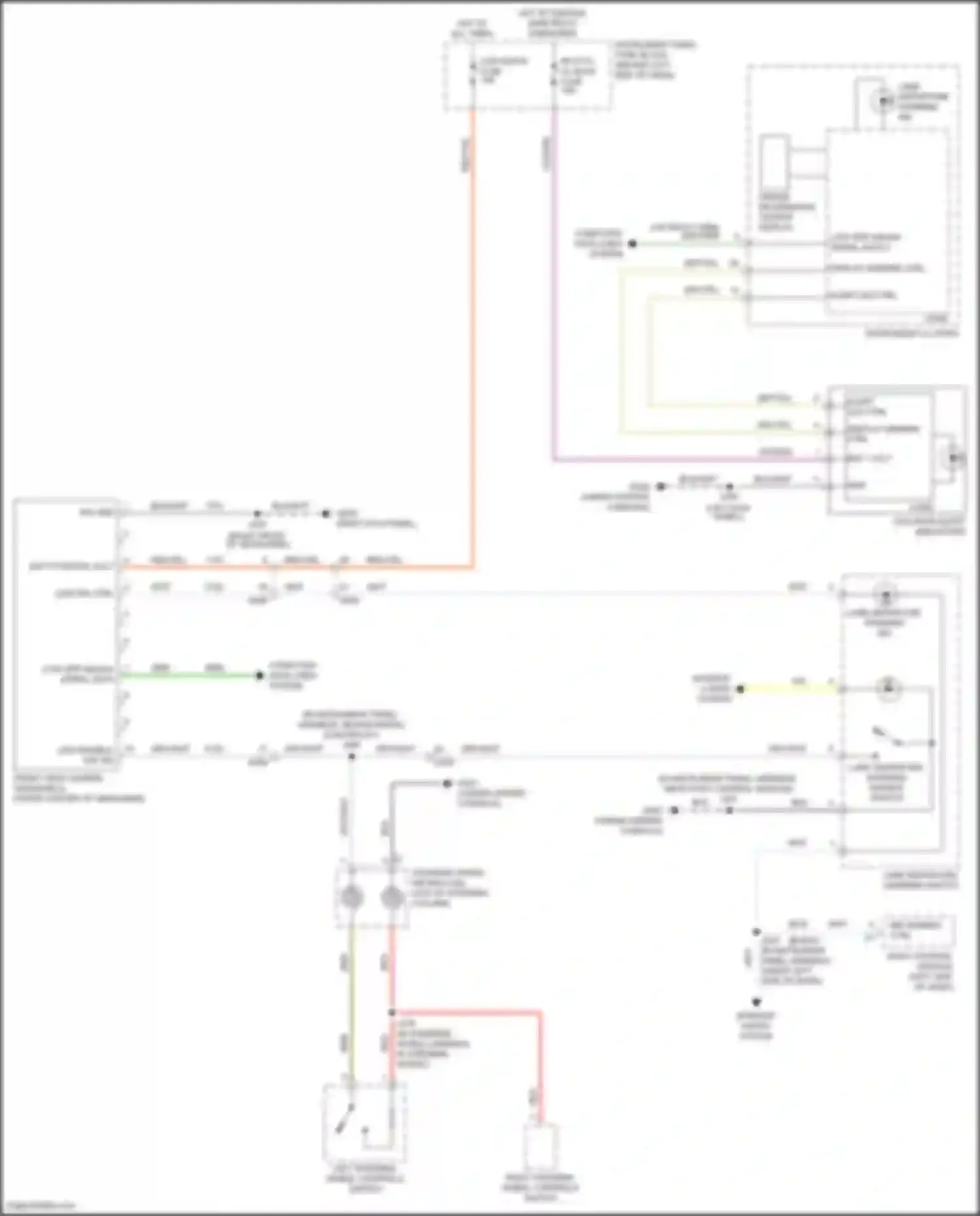 Wiring diagram front view camera windshield for Chevrolet Trax I facelift (2016-2022) (1 of 2)