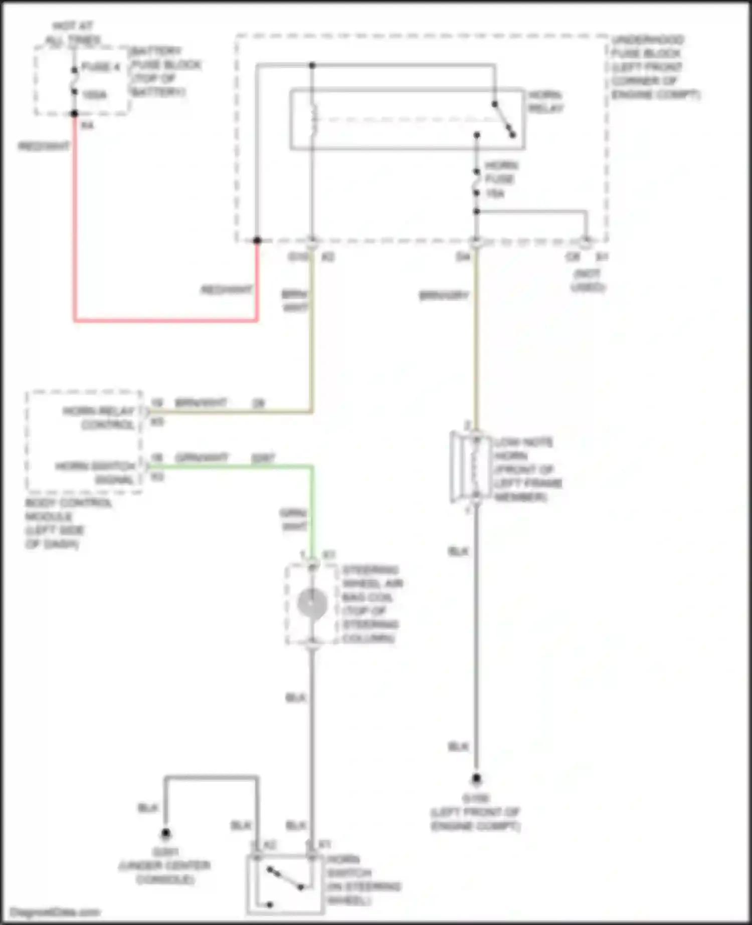 Wiring diagram grn for Chevrolet Trax I facelift (2016-2022) (31 of 64)