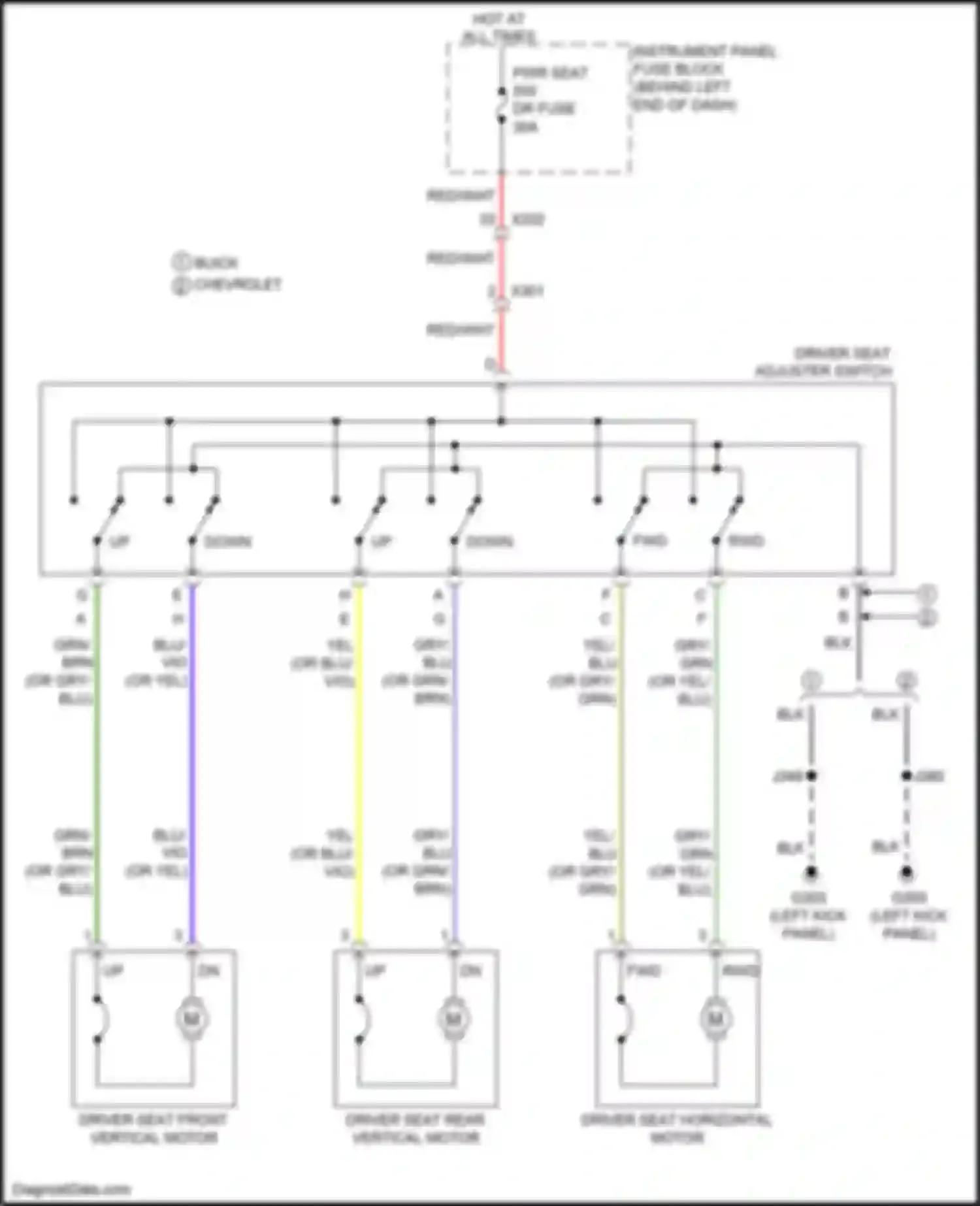 Wiring diagram grn for Chevrolet Trax I facelift (2016-2022) (52 of 64)